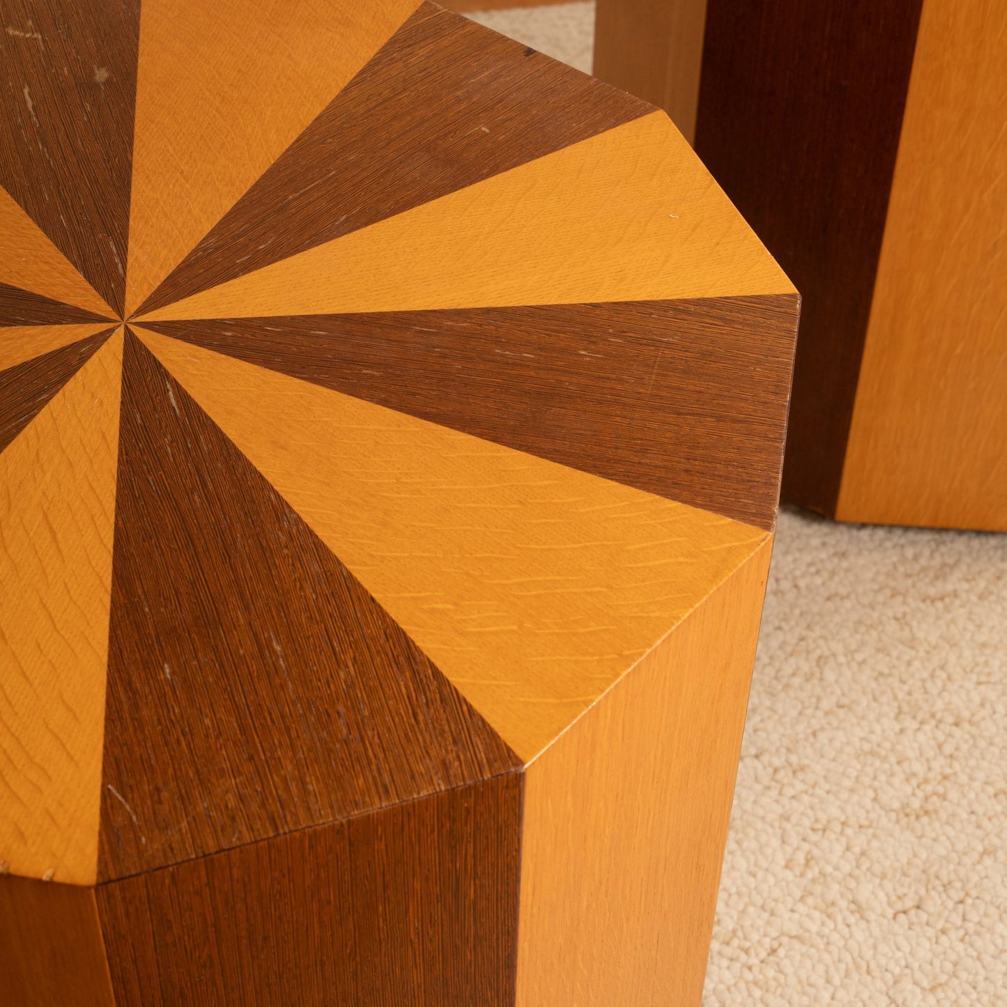 Pair of End Tables with Bevelled Edges End Tables