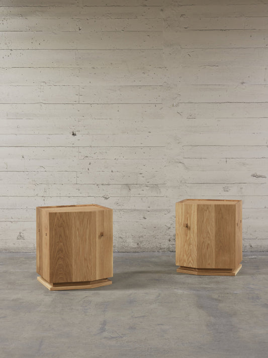 Pair of KADO Oak Nightstands Bedside Tables