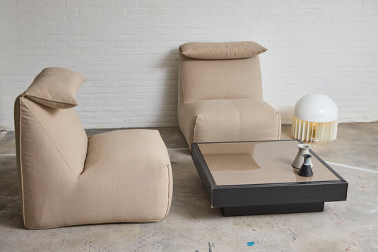 Pair of 'Le Bambole' Lounge Chairs by Mario Bellini for B&B Italia Chairs