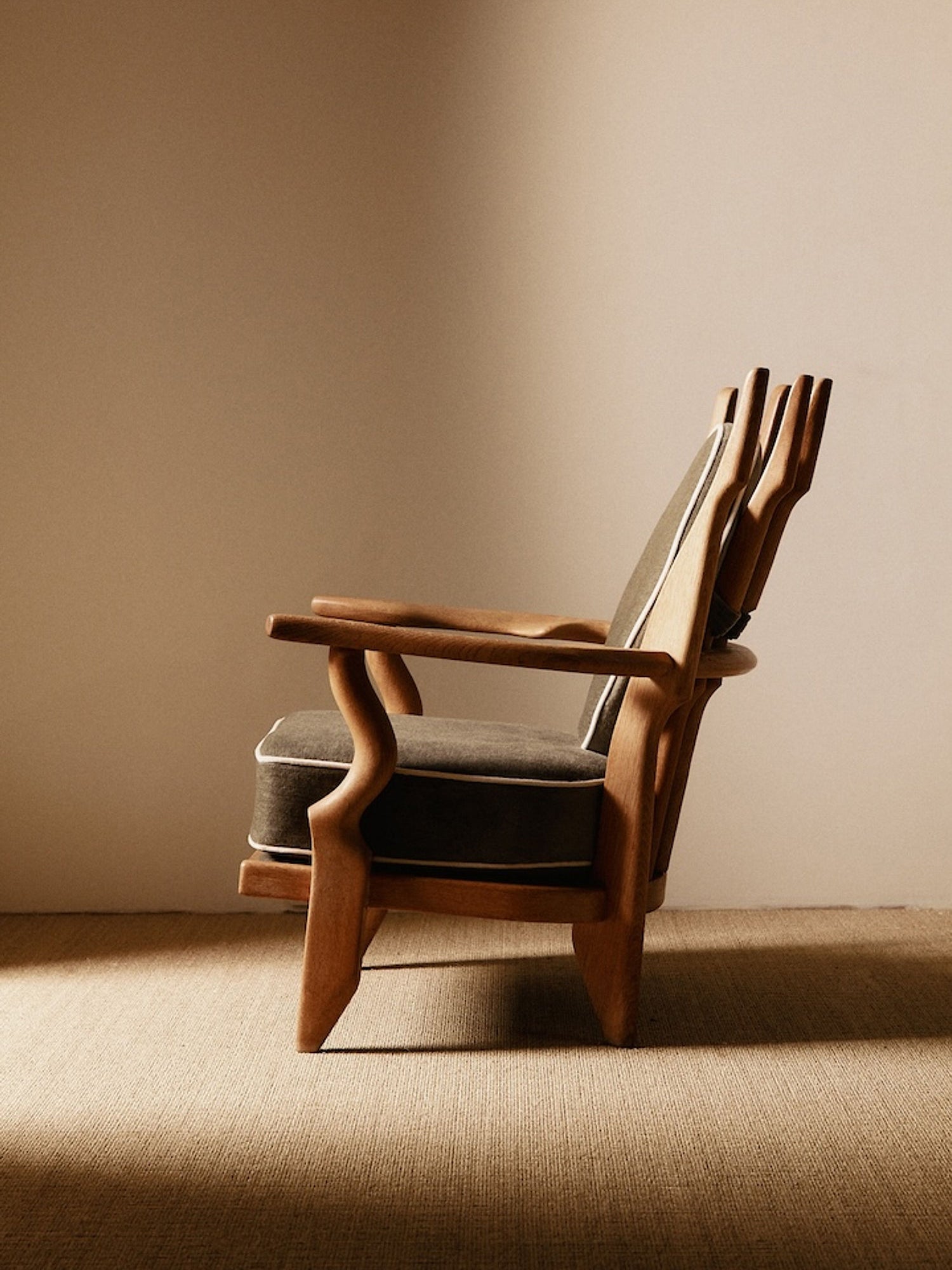 Pair of Petit Repos Armchairs by Guillerme Chambron, France, Circa 1950 Chairs