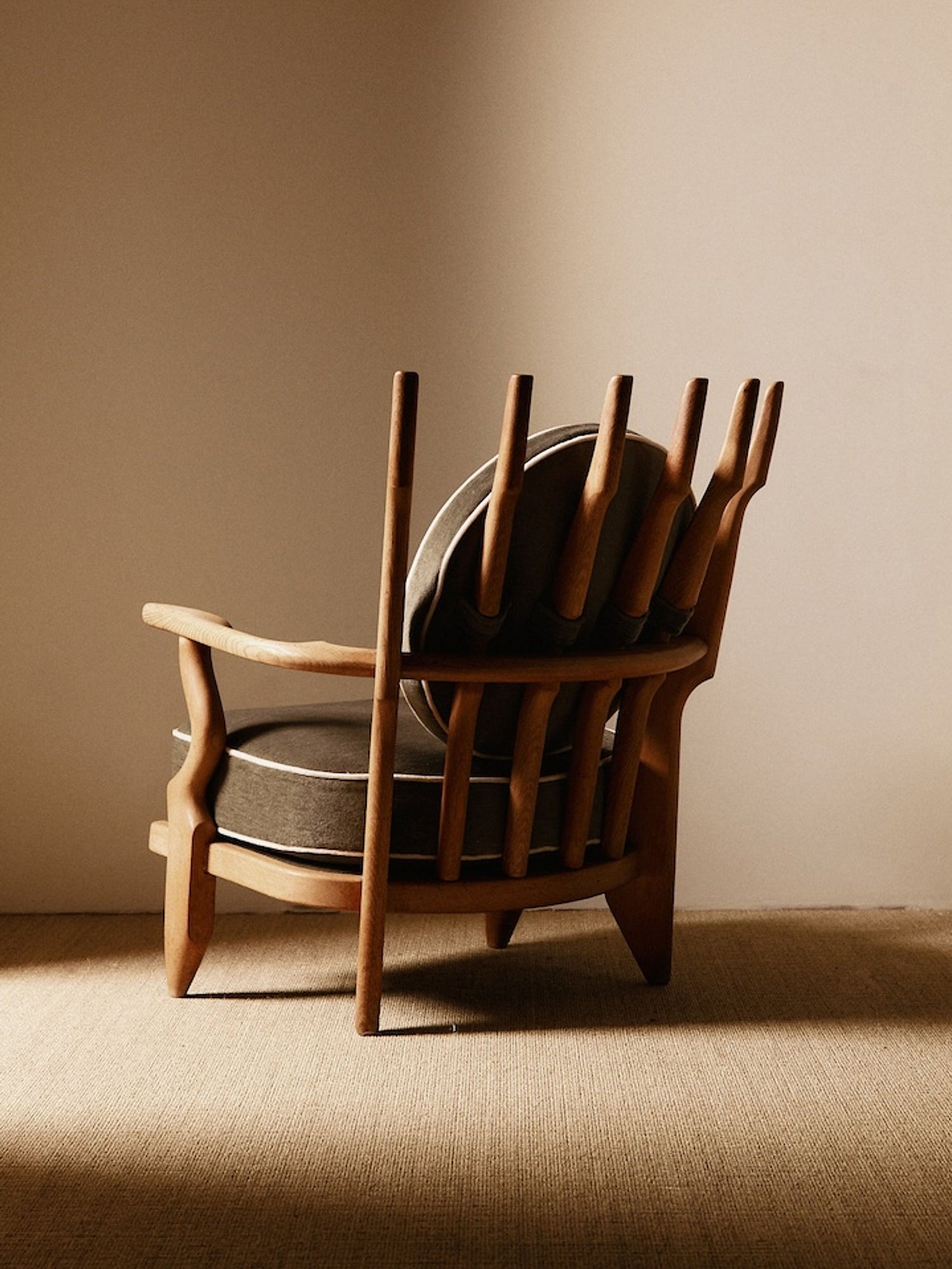 Pair of Petit Repos Armchairs by Guillerme Chambron, France, Circa 1950 Chairs