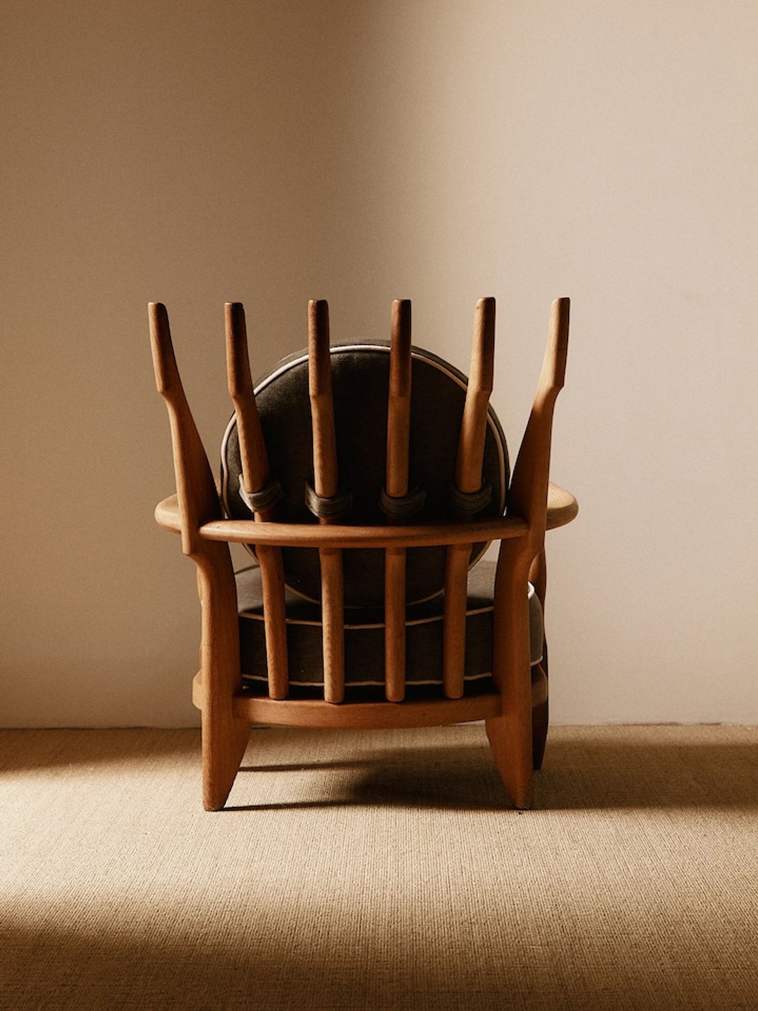 Pair of Petit Repos Armchairs by Guillerme Chambron, France, Circa 1950 Chairs