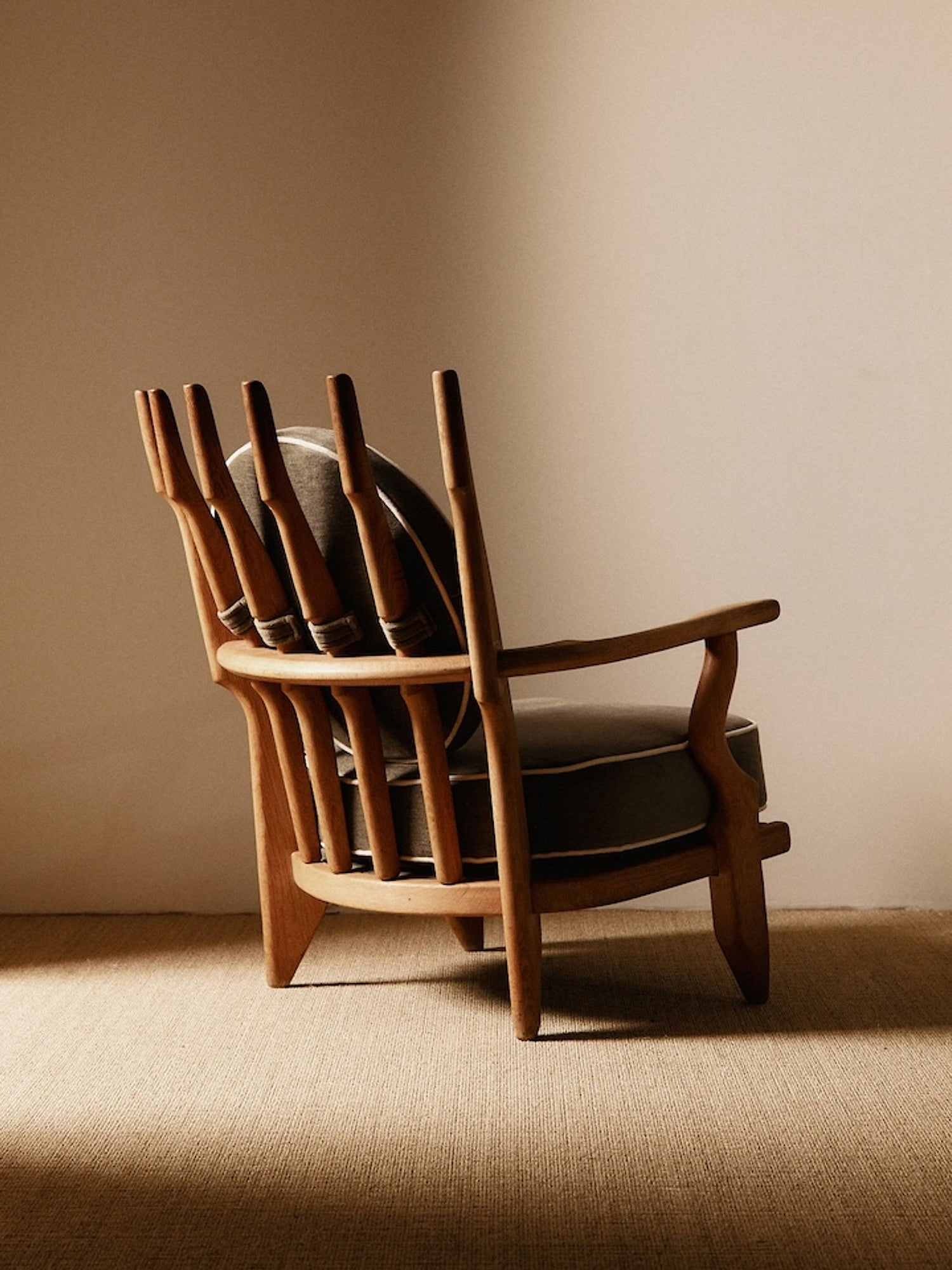 Pair of Petit Repos Armchairs by Guillerme Chambron, France, Circa 1950 Chairs