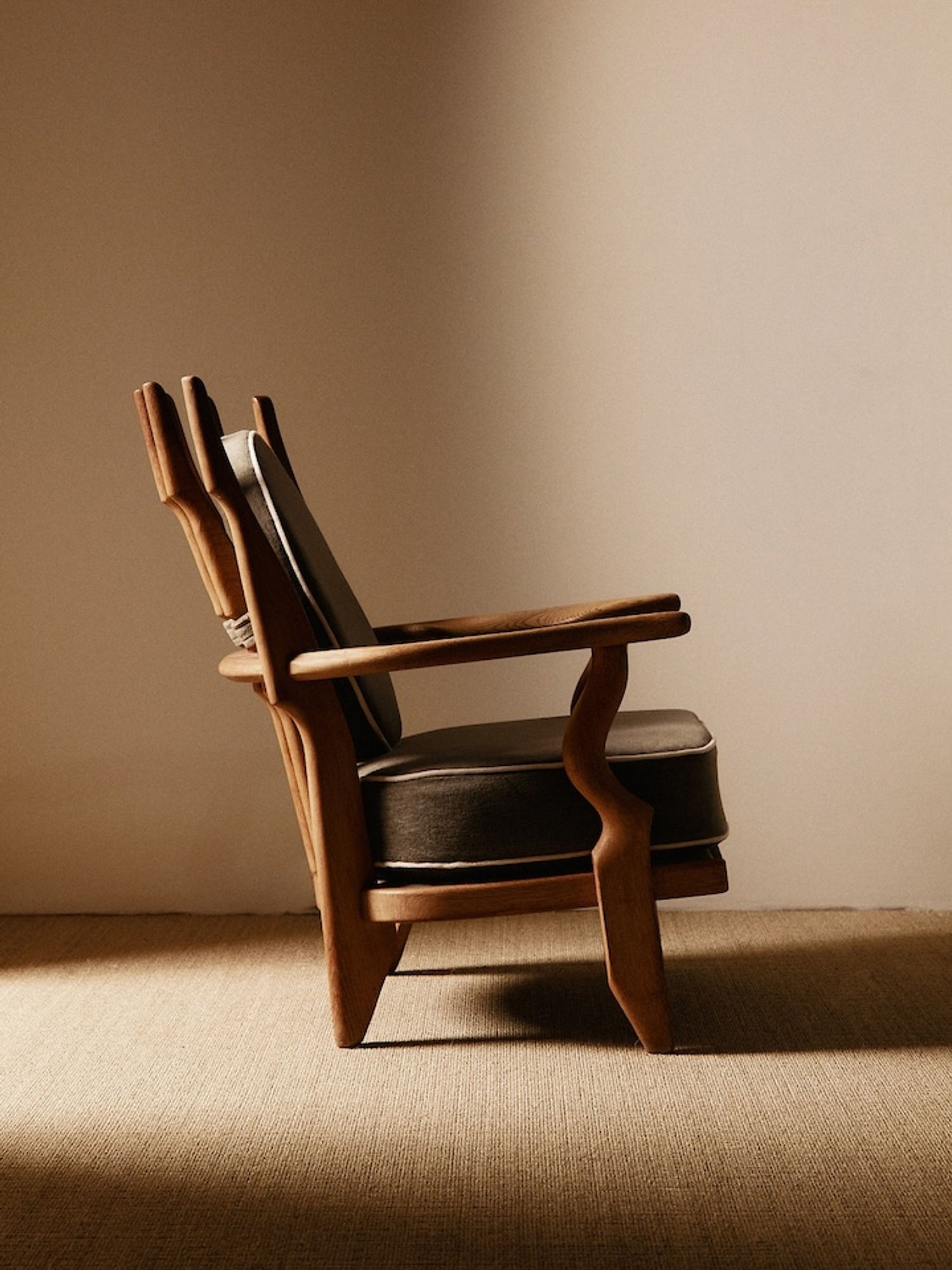 Pair of Petit Repos Armchairs by Guillerme Chambron, France, Circa 1950 Chairs