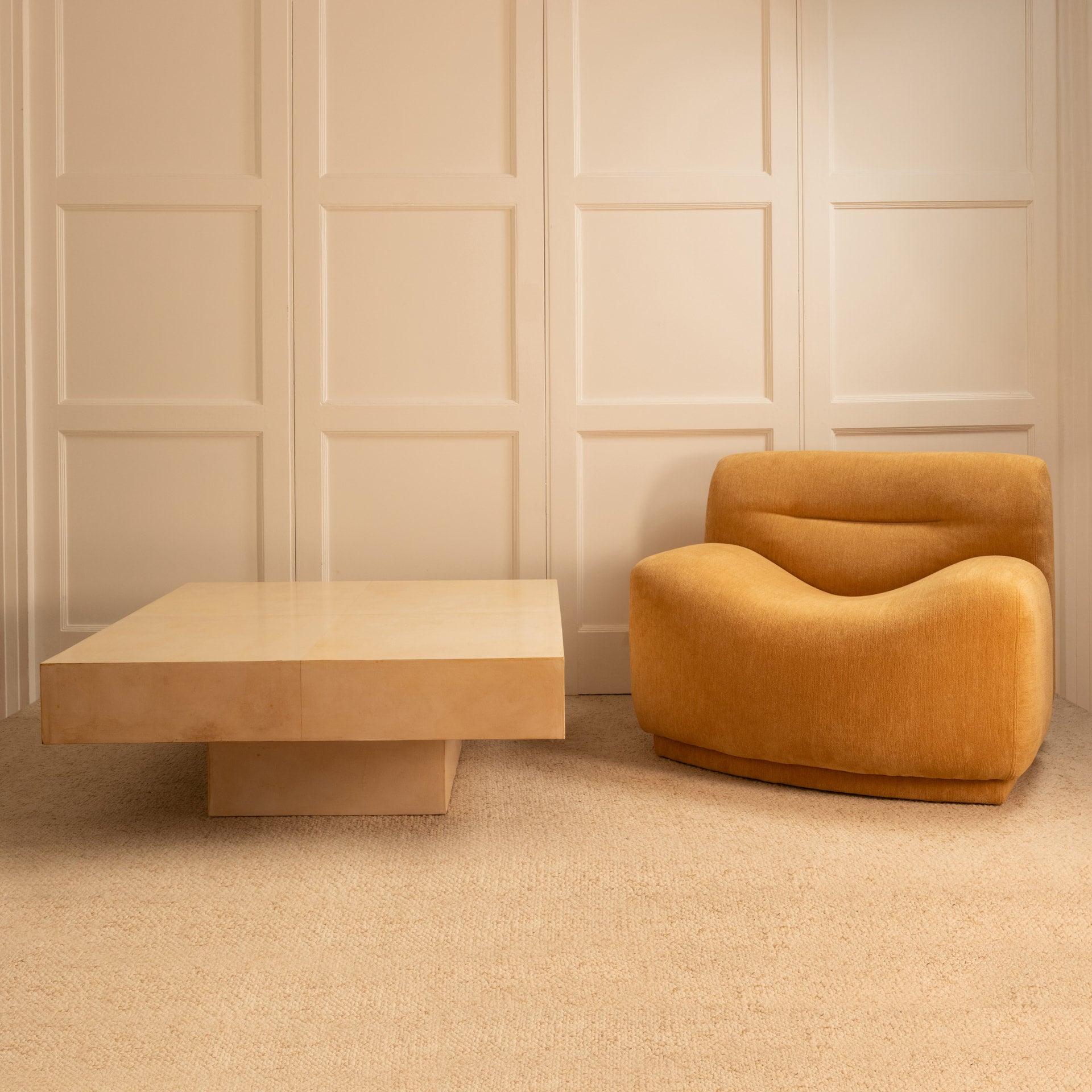 Parchment Coffee Table, Italy 1970s Coffee Tables