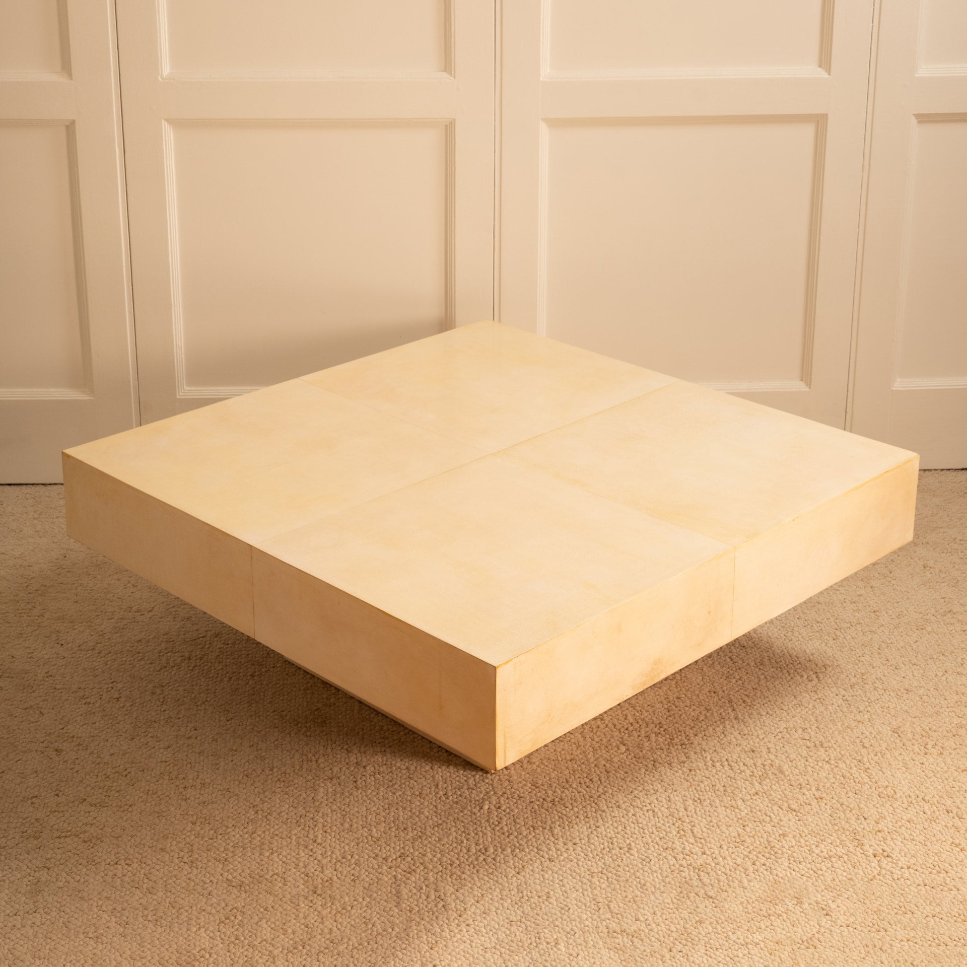 Parchment Coffee Table, Italy 1970s Coffee Tables