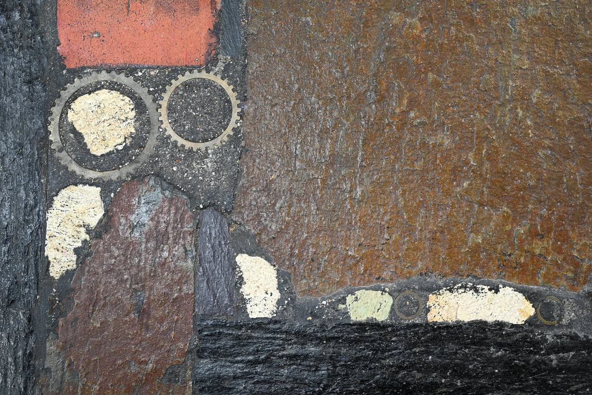 Paul Kingma, Dutch 1974 Slate, Stone and Brass Inlaid Coffee Table Coffee Tables