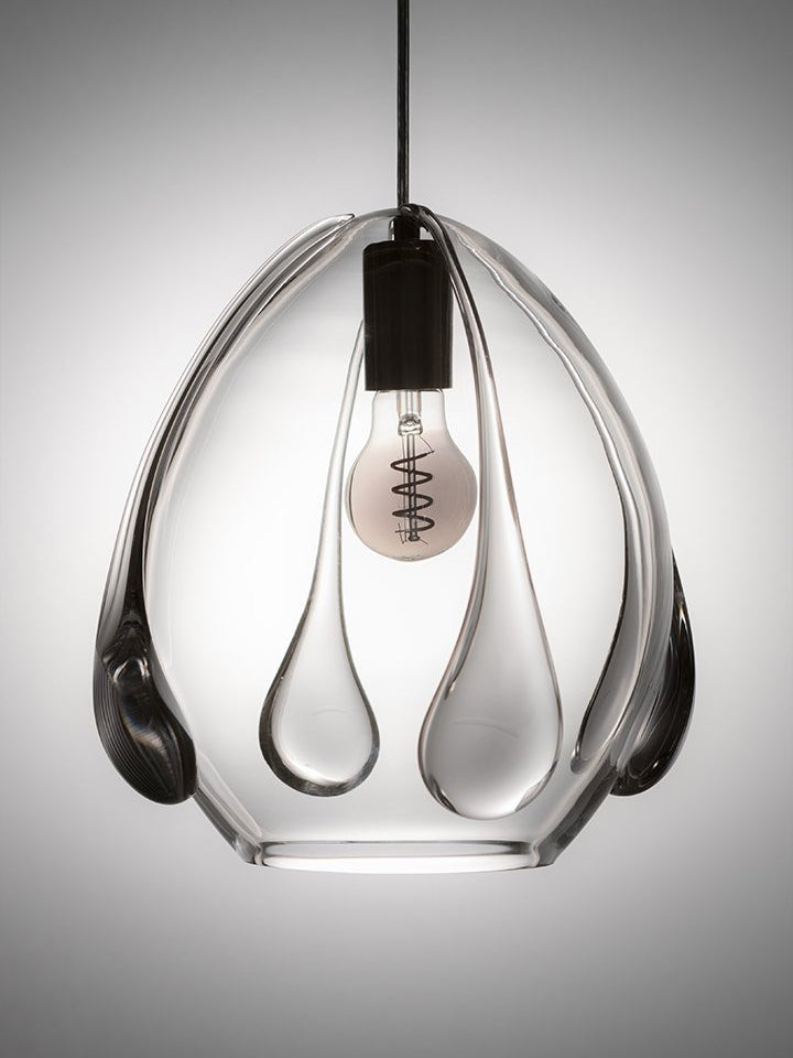 Glass Drops Clear Pendant Light - Large Pendant Lights