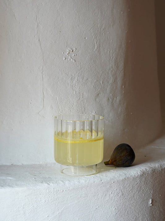 Pillar Tumbler Glass, Set of 2 Glassware