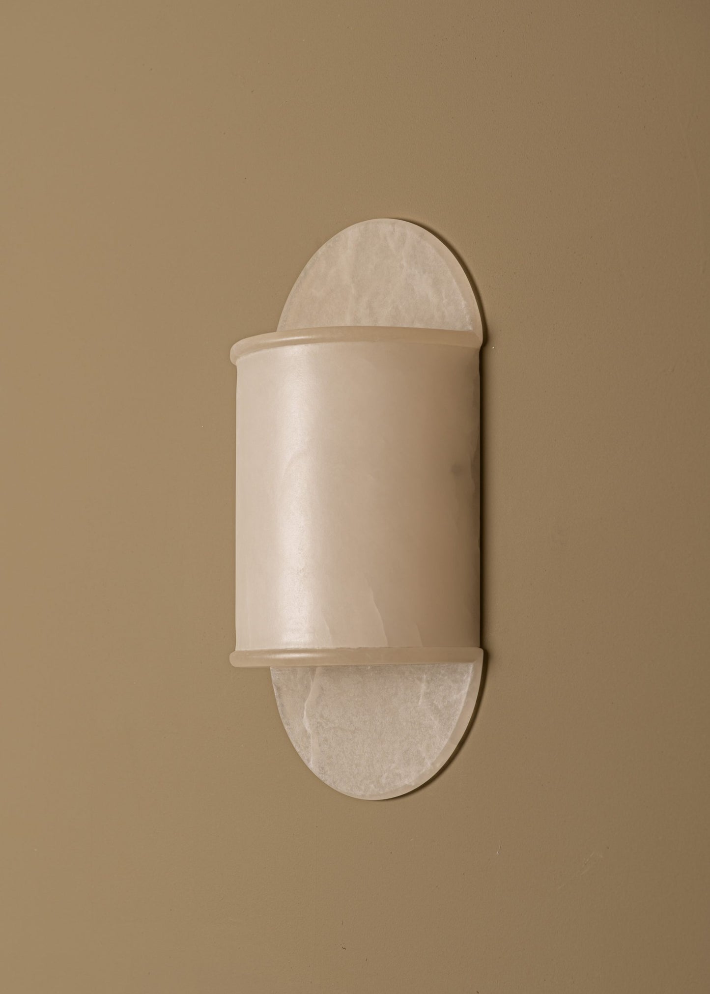 Pilolo Wall Light in White Alabaster by Simone & Marcel Sconces