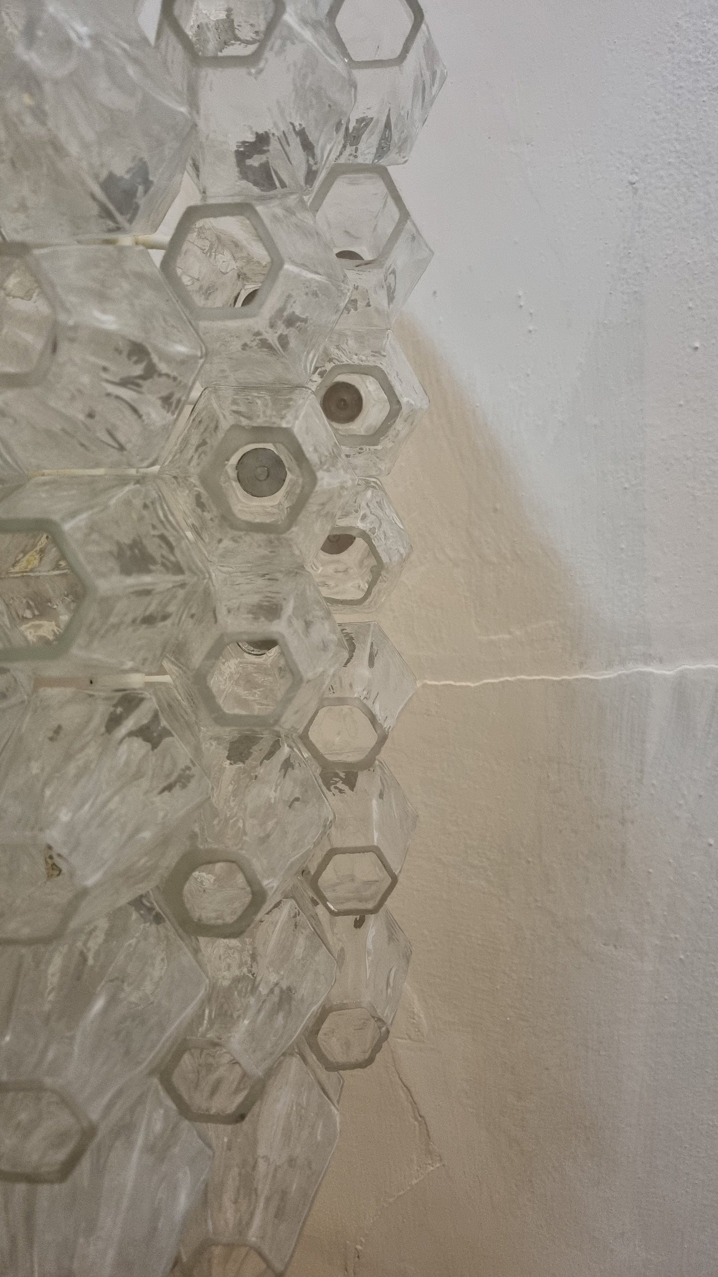 Poliedri Ceiling Lamp Designed by Carlo Scarpa for Venini, 1958 Flush Mounts
