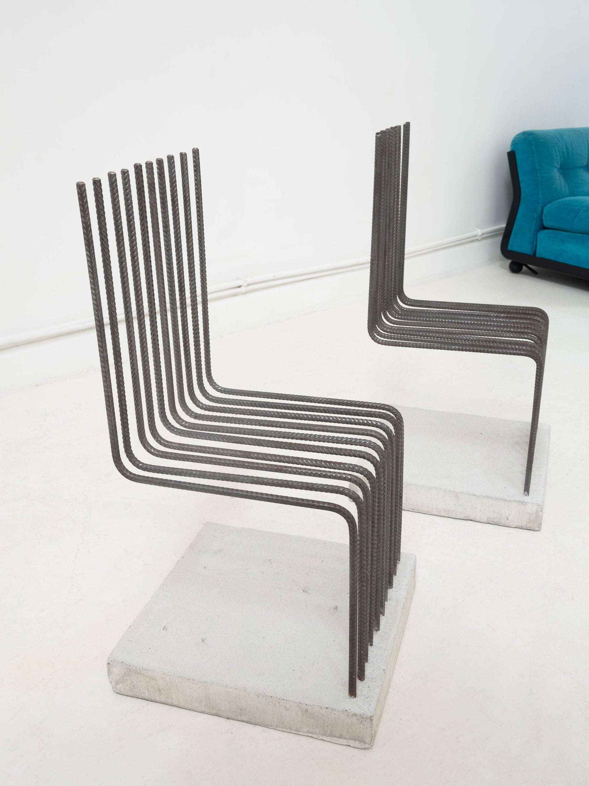 Postmodern Solid Chair Attributed Heinz Landes Germany, 1986 Chairs