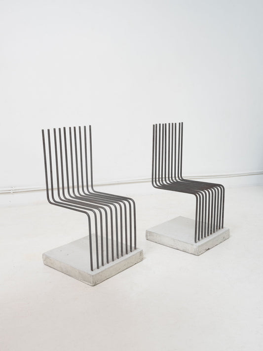 Postmodern Solid Chair Attributed Heinz Landes Germany, 1986 Chairs