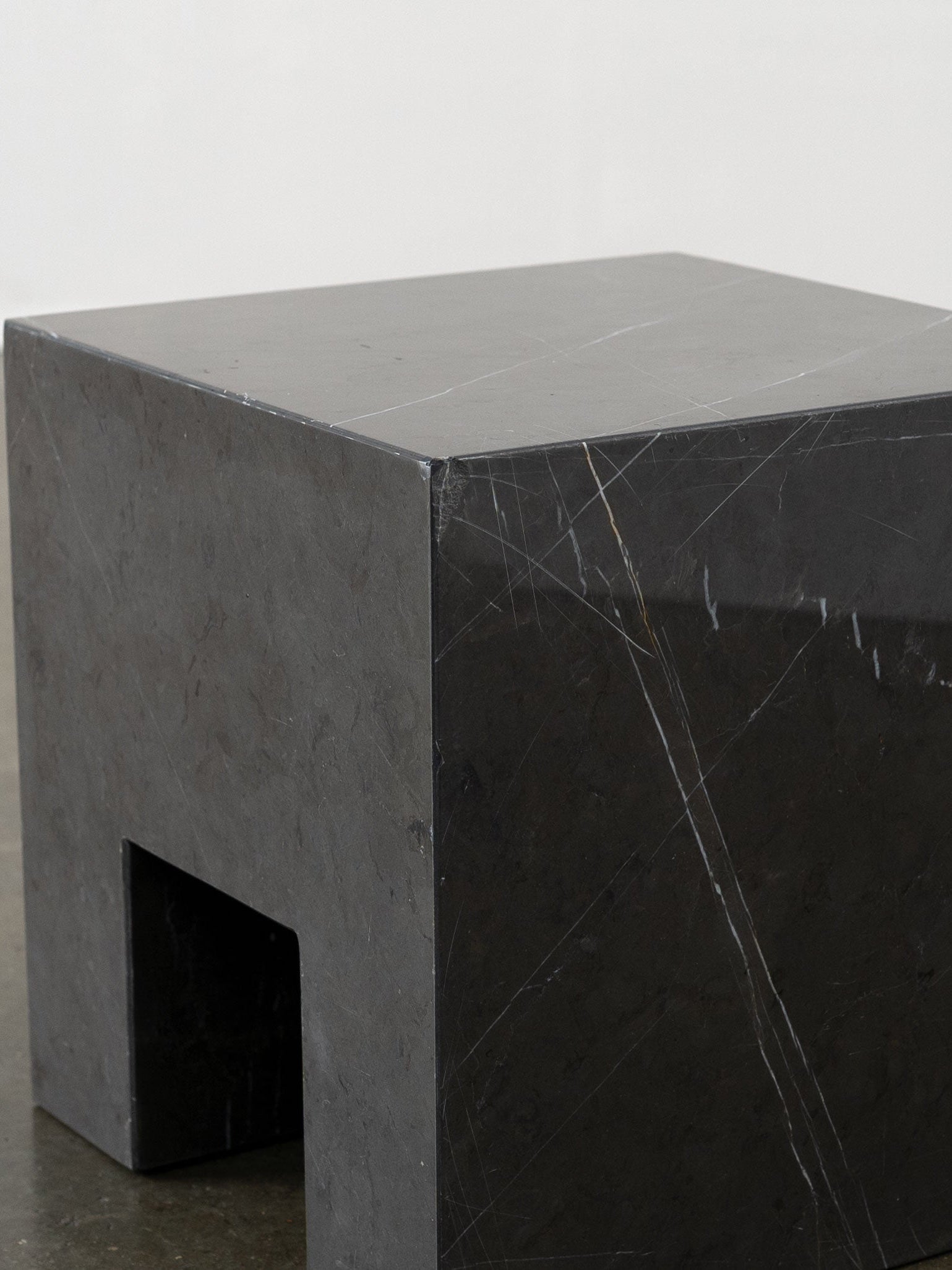 Postmodern Solid Marble Stool / Side Table End Tables