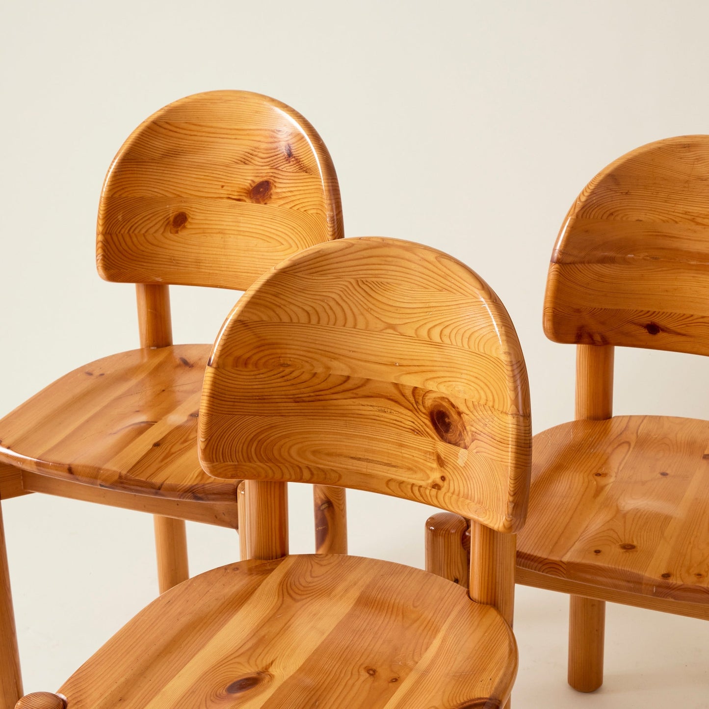 Set of 6 Pine Dining Chairs by Rainer Daumiller, 1960s-1970s Dining Chairs