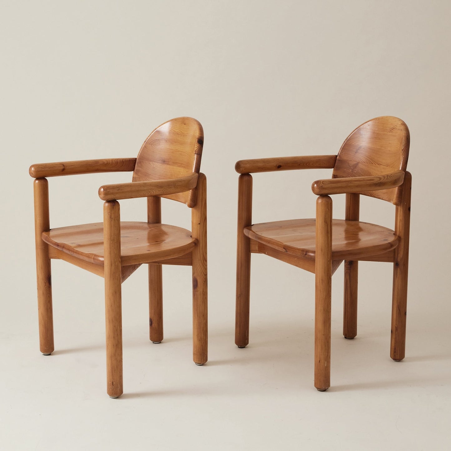 Set of 6 Pine Dining Chairs by Rainer Daumiller, 1960s-1970s Dining Chairs