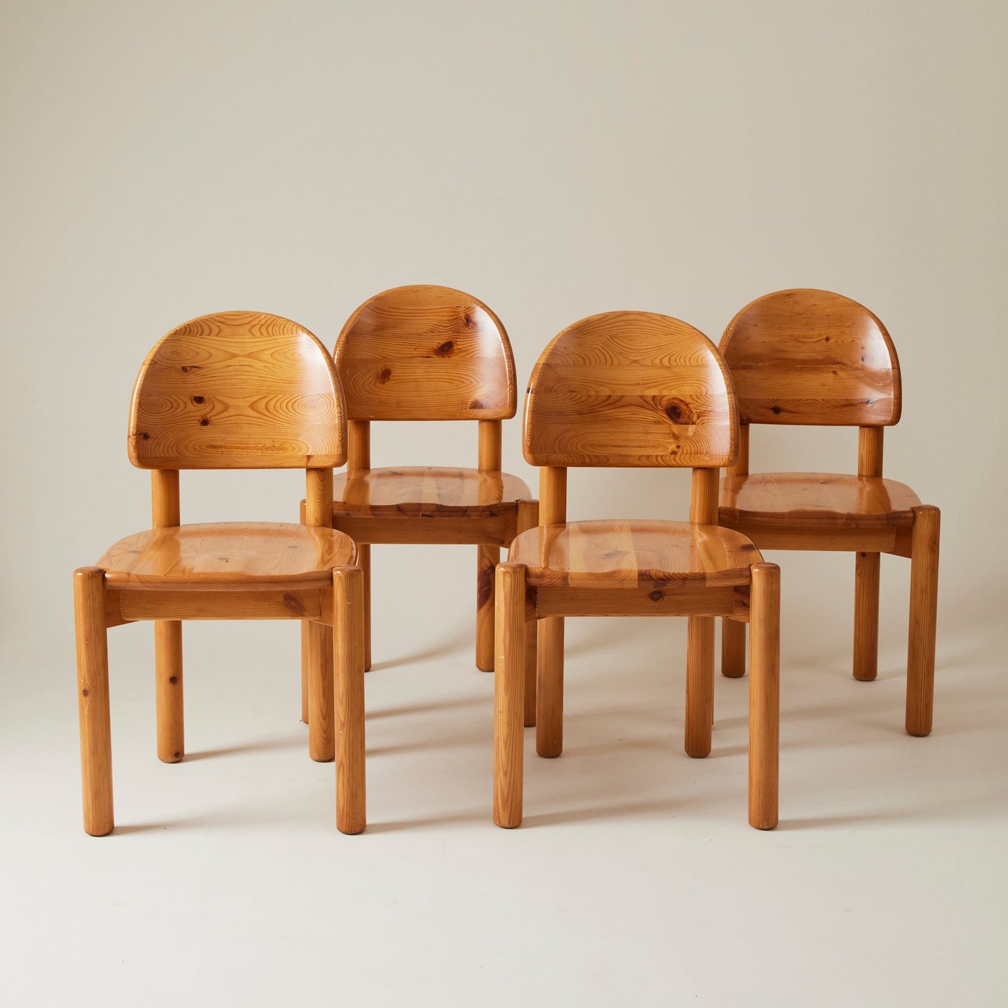 Set of 6 Pine Dining Chairs by Rainer Daumiller, 1960s-1970s Dining Chairs
