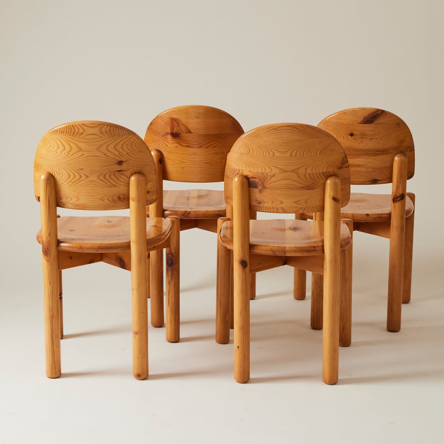 Set of 6 Pine Dining Chairs by Rainer Daumiller, 1960s-1970s Dining Chairs