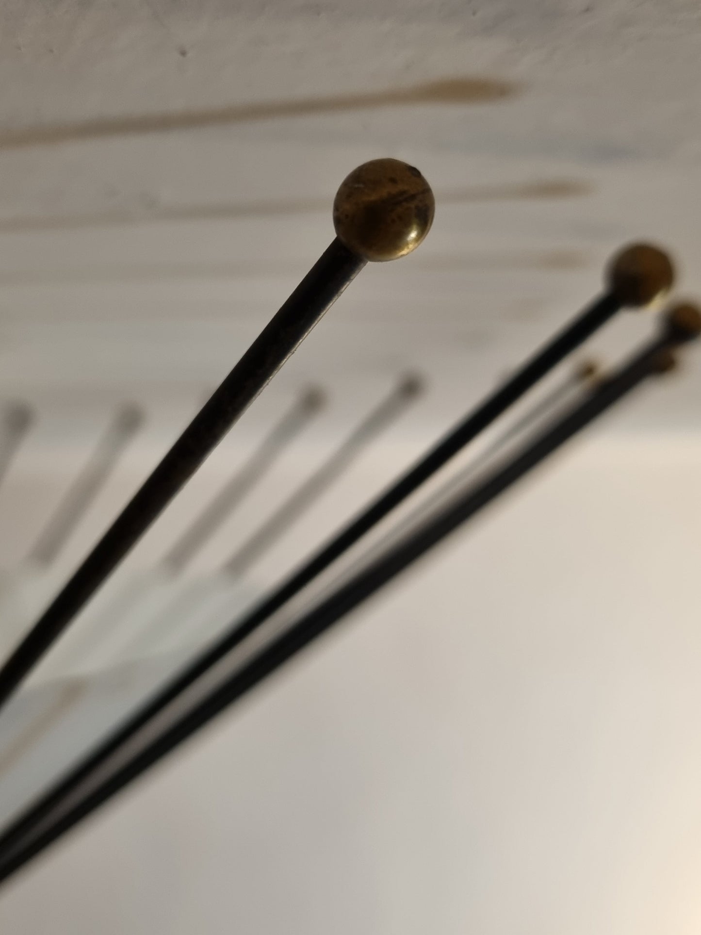 Rare Ceiling Lamp Designed by Angelo Lelii for Arredoluce, 1950s Flush Mounts