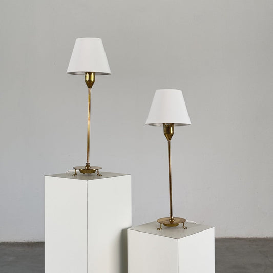 Rare Pair of Table Lamps Model 2552/2 by Josef Frank for Svenskt Tenn, Sweden Table Lamps