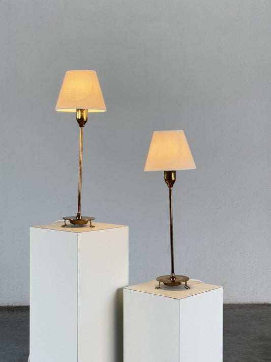 Rare Pair of Table Lamps Model 2552/2 by Josef Frank for Svenskt Tenn, Sweden Table Lamps