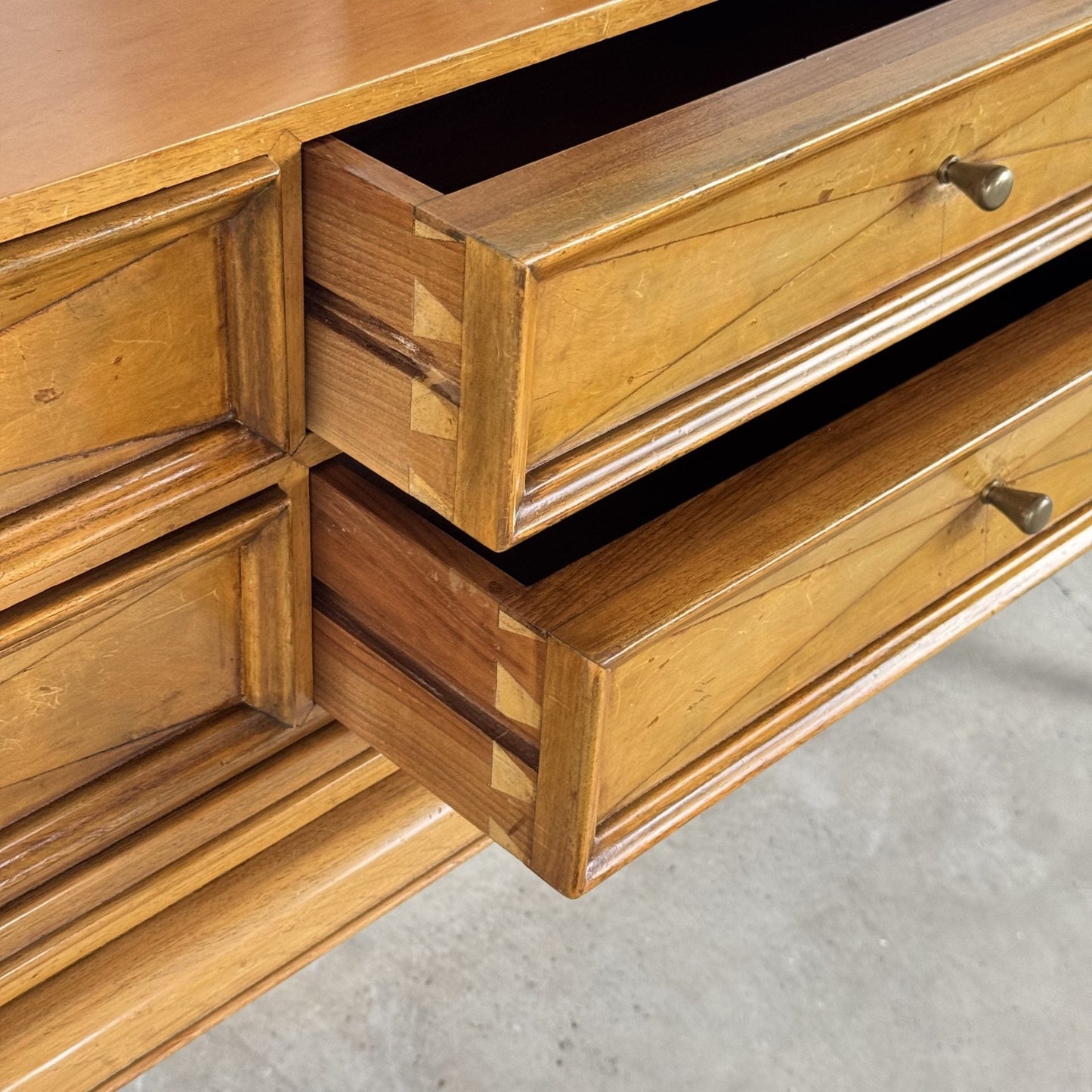 Rare Sculptural Diamond-Front Sideboard by Osvaldo Borsani for ABV, Italy, 1950s Sideboards