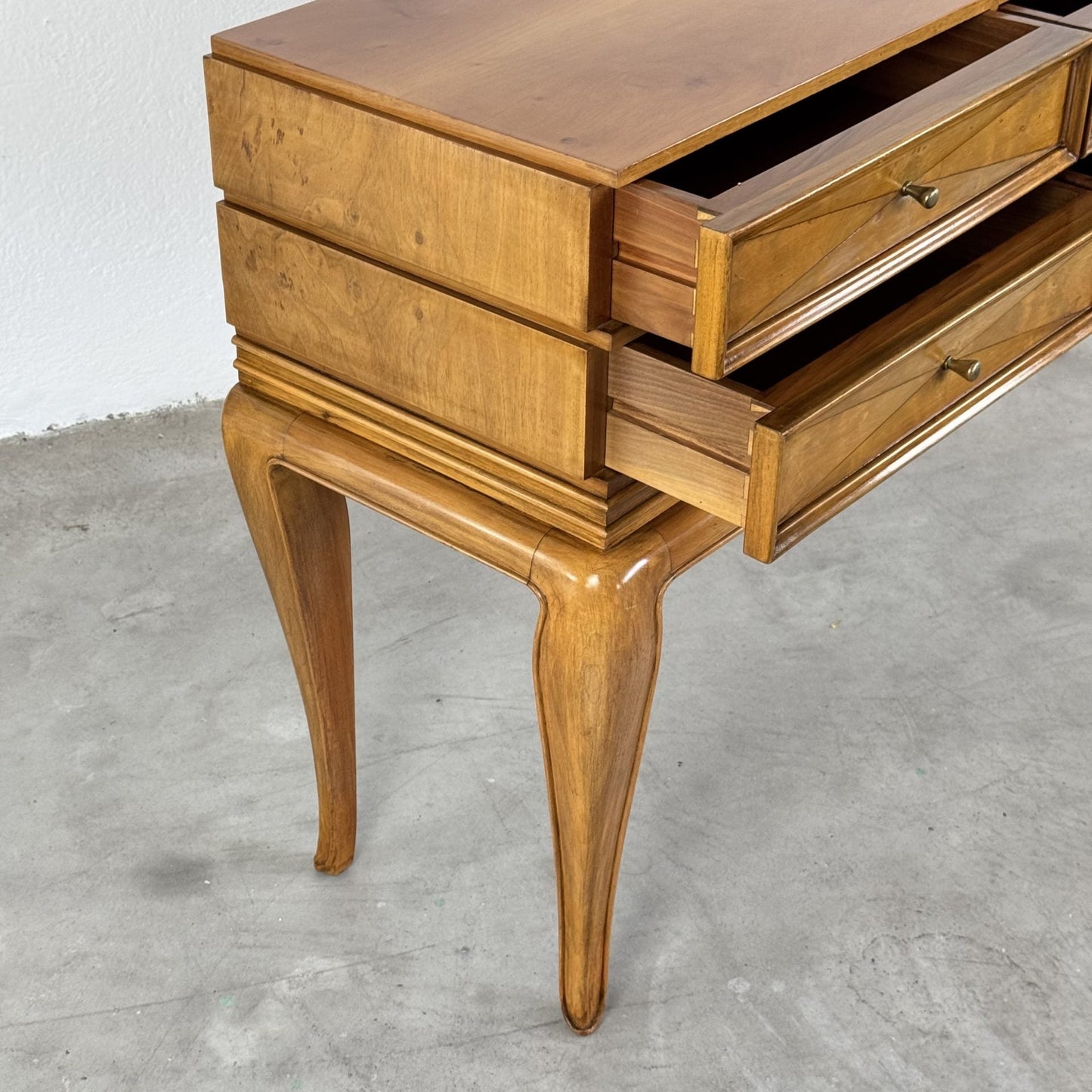 Rare Sculptural Diamond-Front Sideboard by Osvaldo Borsani for ABV, Italy, 1950s Sideboards