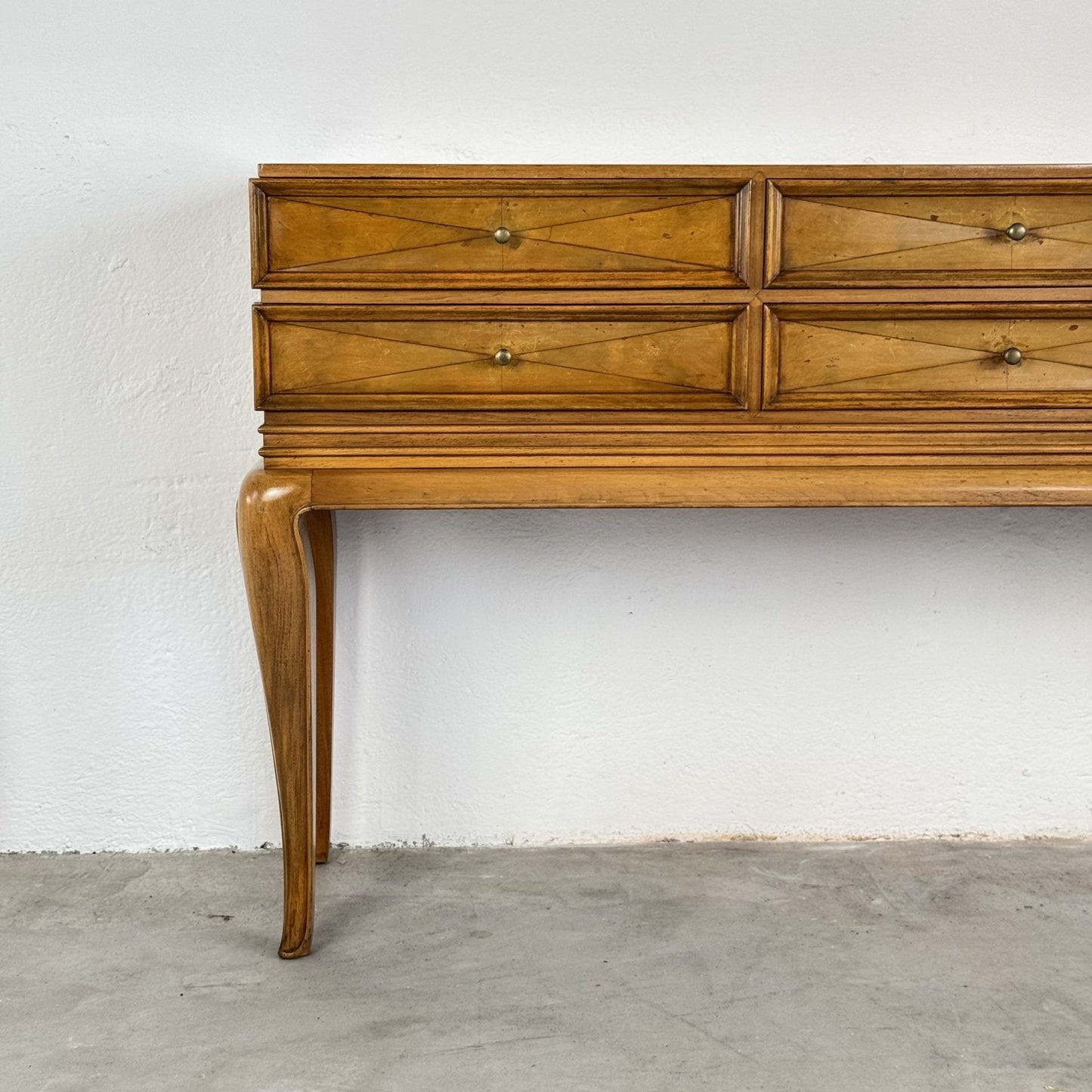 Rare Sculptural Diamond-Front Sideboard by Osvaldo Borsani for ABV, Italy, 1950s Sideboards