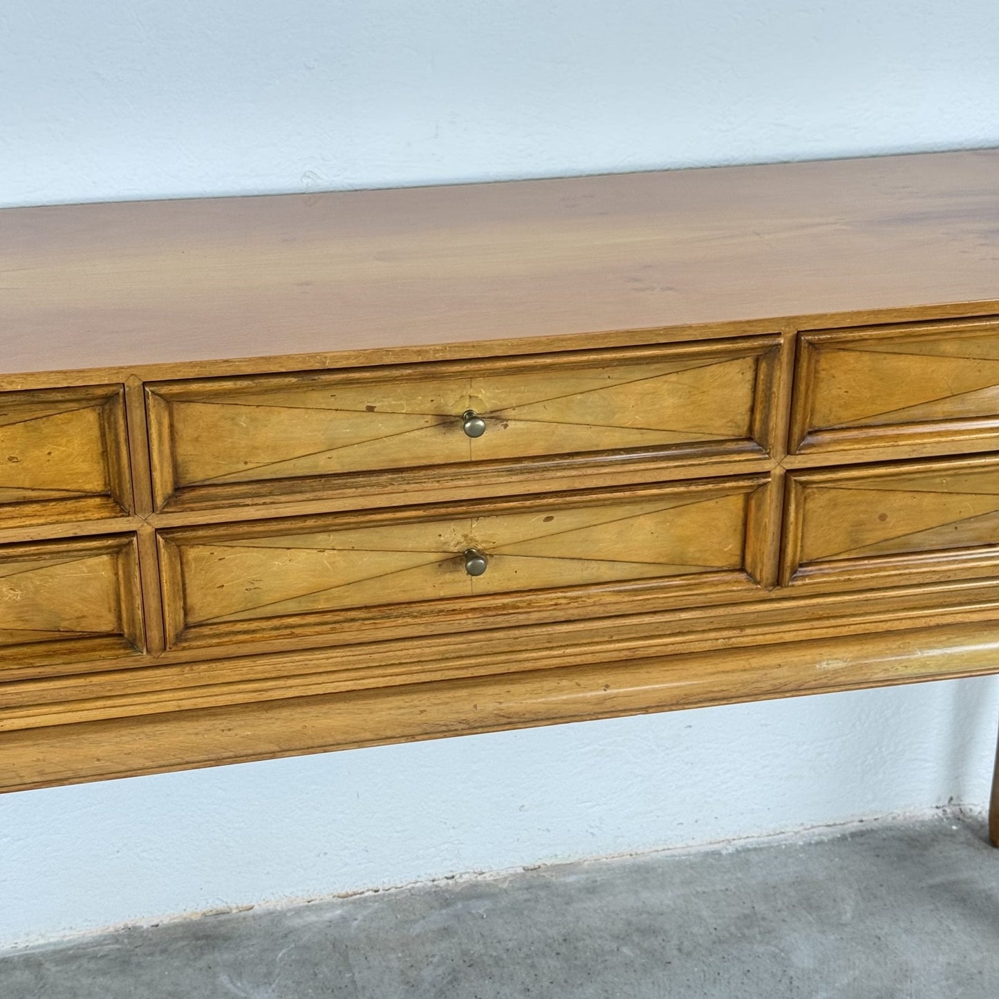 Rare Sculptural Diamond-Front Sideboard by Osvaldo Borsani for ABV, Italy, 1950s Sideboards