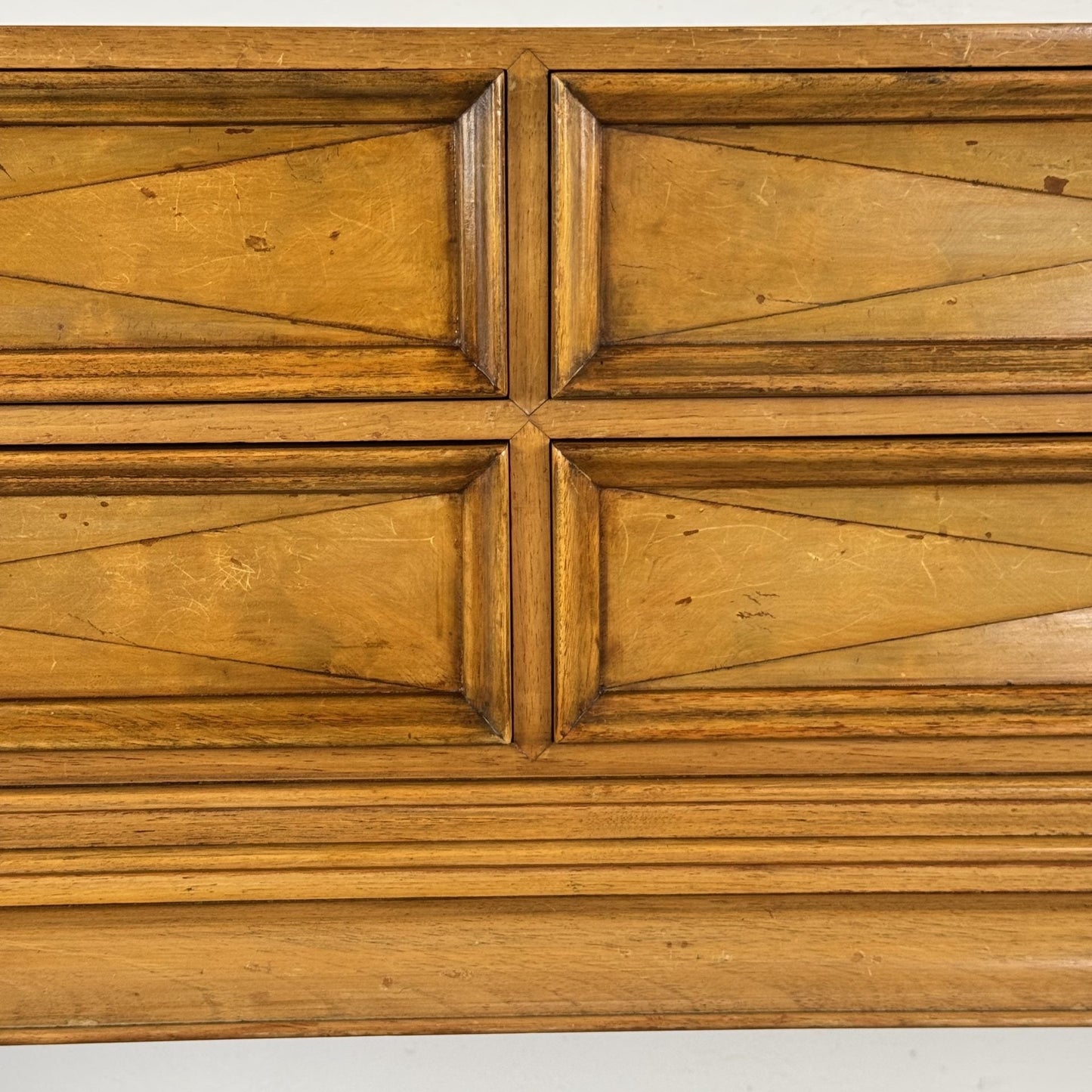 Rare Sculptural Diamond-Front Sideboard by Osvaldo Borsani for ABV, Italy, 1950s Sideboards