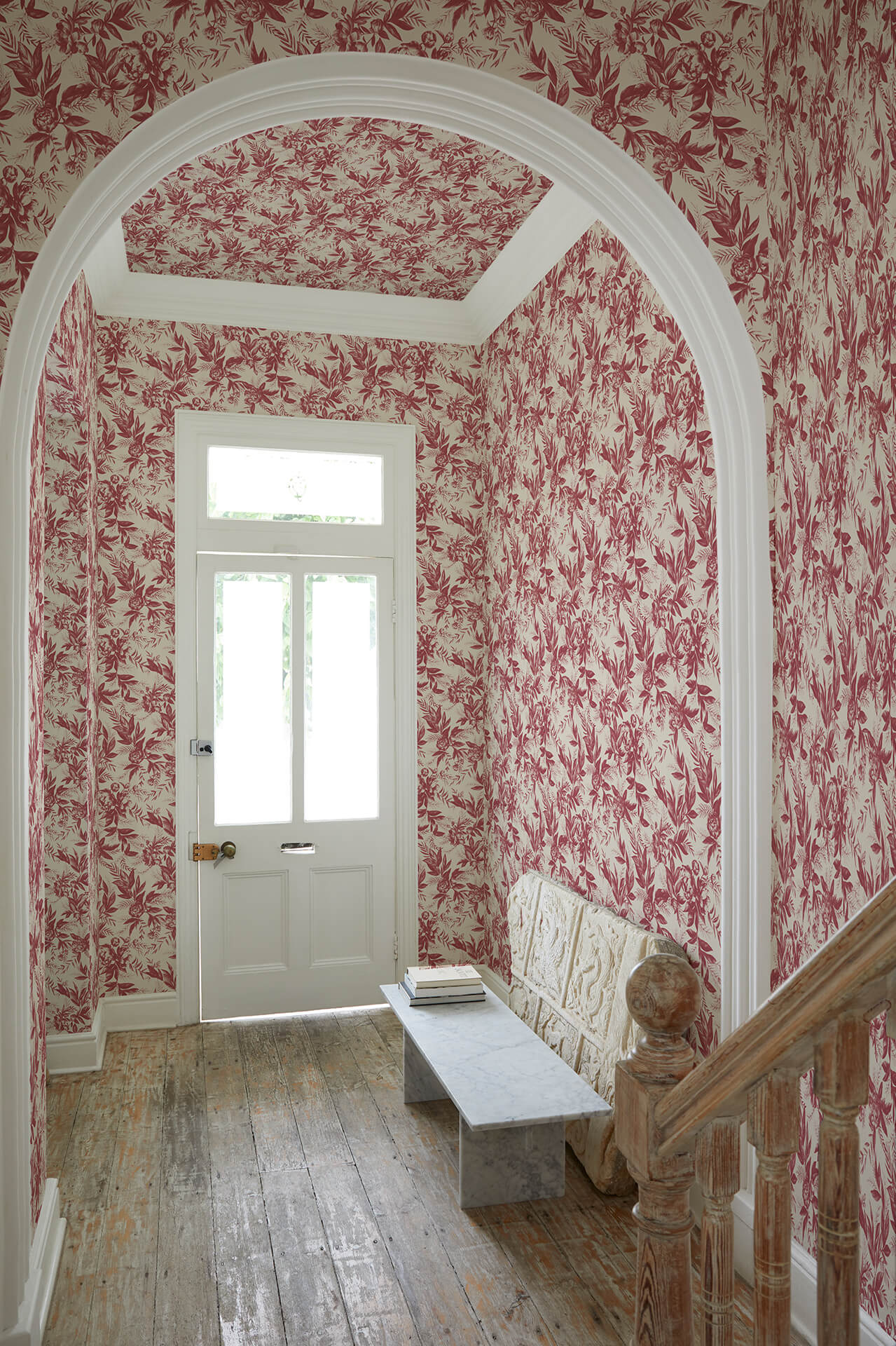 Recollection Wallpaper in Chilli Pepper by Papier, second view