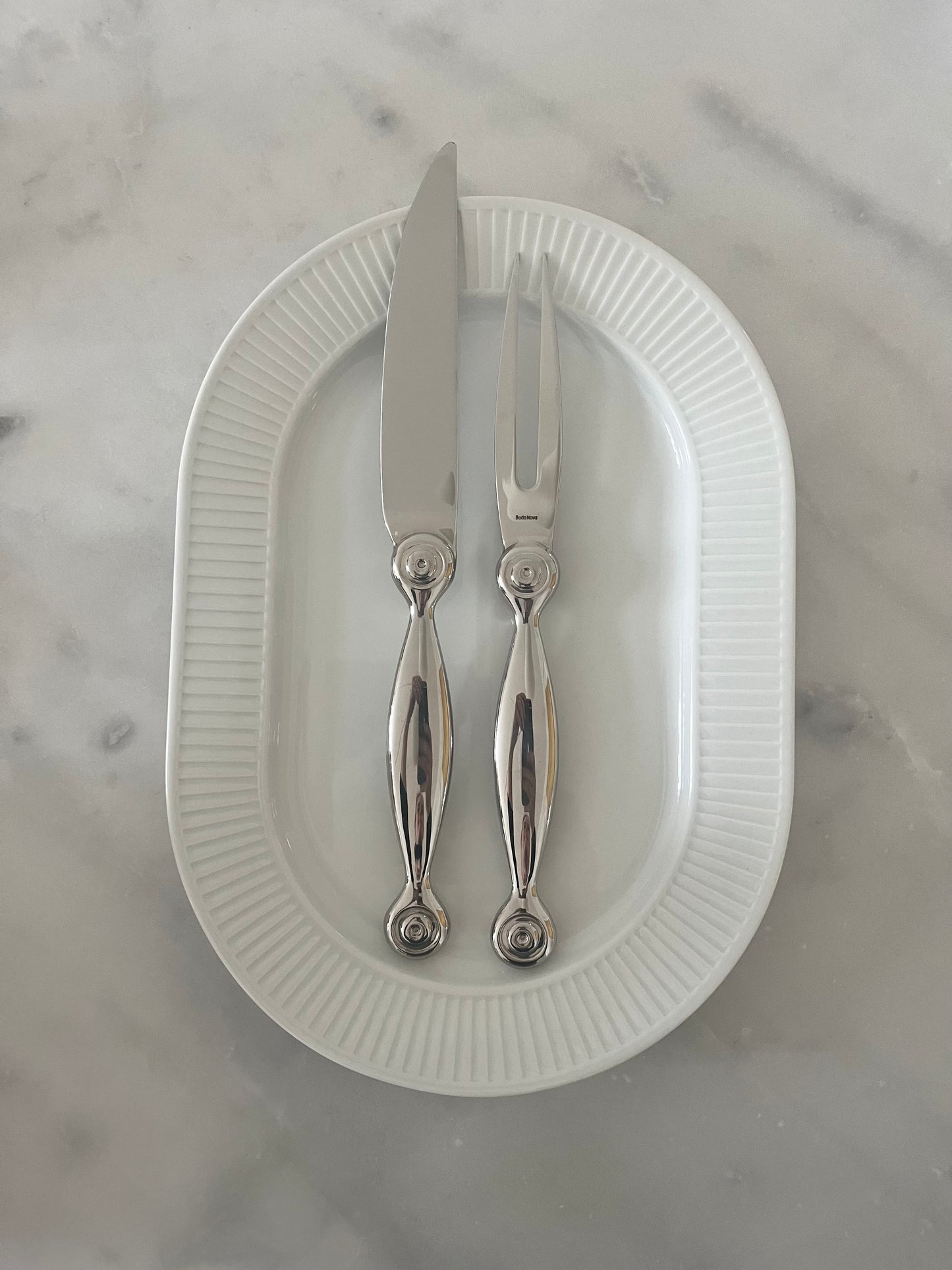 Steel Roast Serving Set