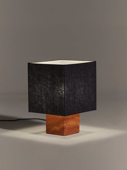 Roma Square Table Lamp in Navy by Nassi Table Lamps