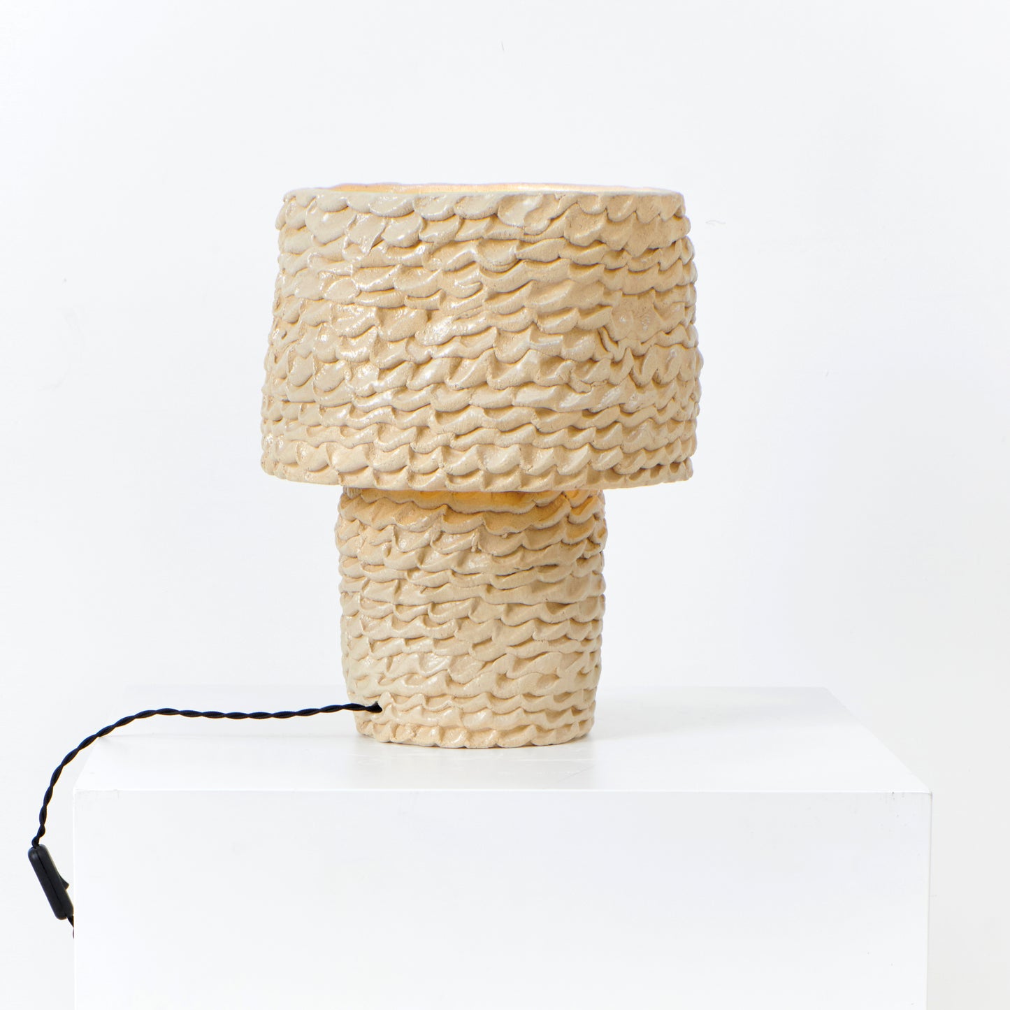 Round Casa Table Light in Sand, Medium by Project 213A Table Lamps