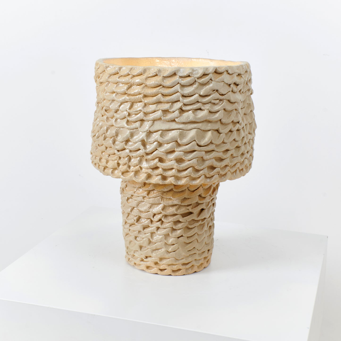 Round Casa Table Light in Sand, Medium by Project 213A Table Lamps