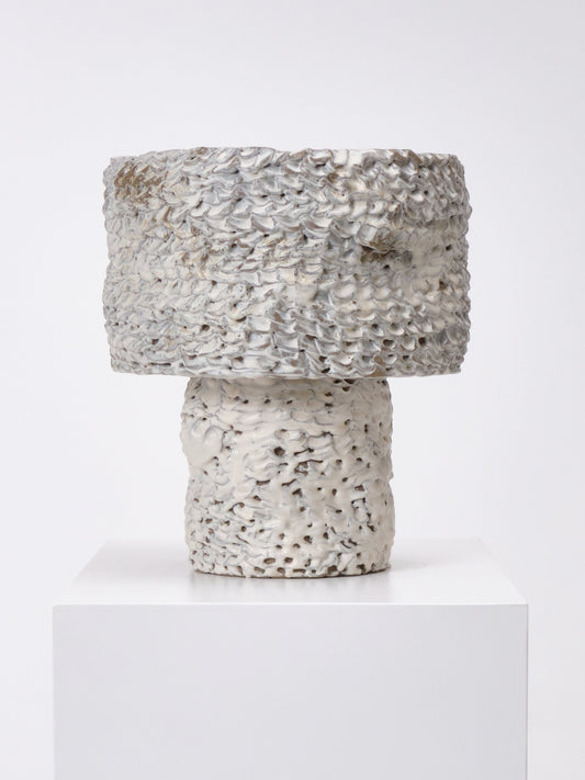 Medium Round Casa Table Light in White Table Lamps