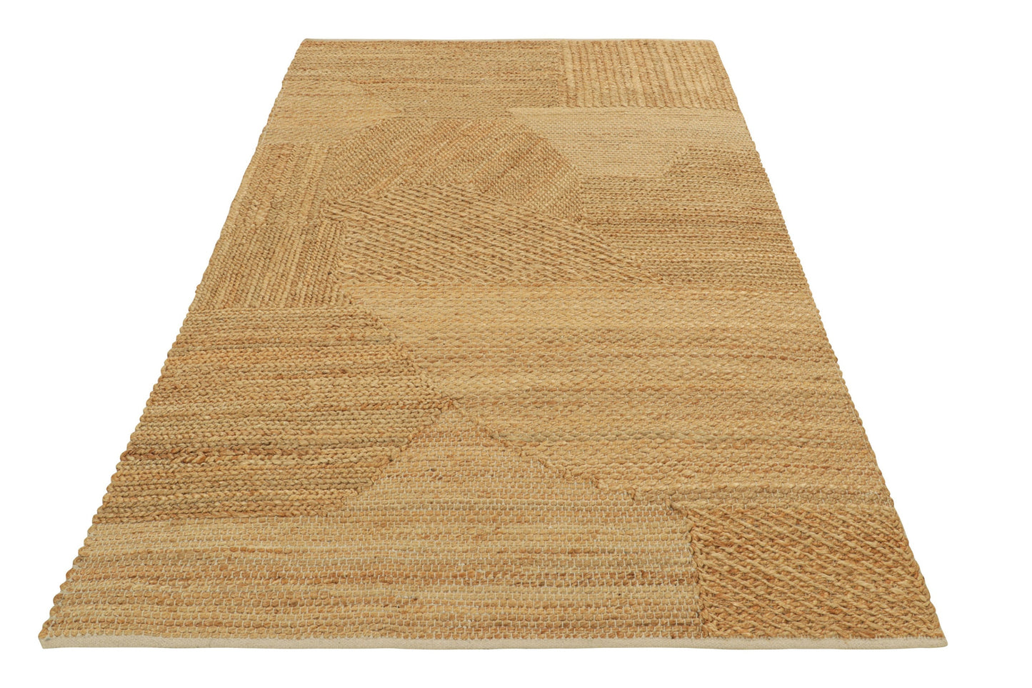 Rug & Kilim's Abstract Flatweave in Beige-Brown with Geometric Patterns Rugs