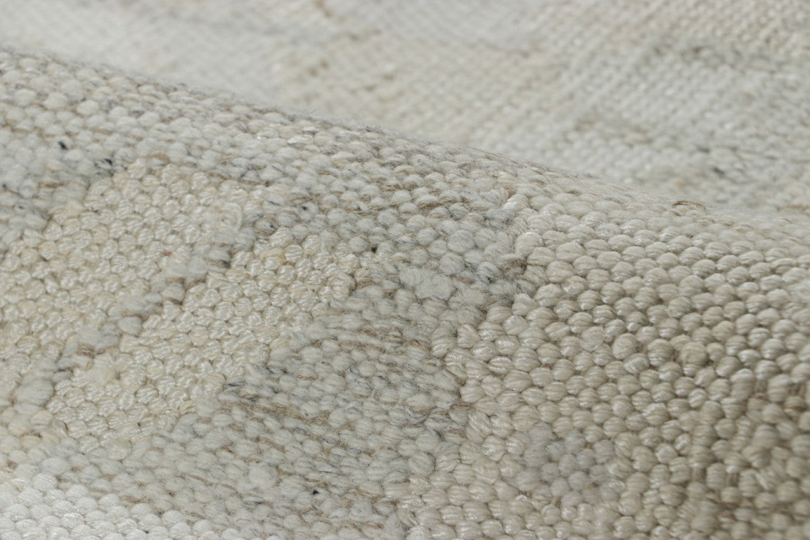 Rug & Kilim's Scandinavian Rug in Cream White and Gray Geometric Patterns Rugs