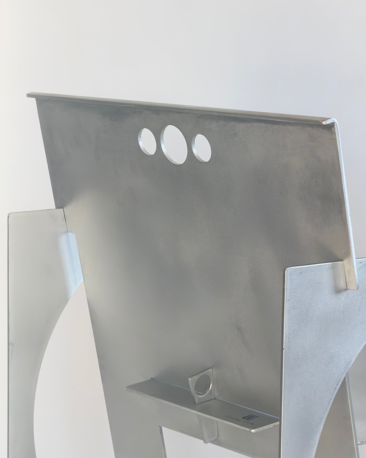 Sedia Tonda Alluminio Armchair