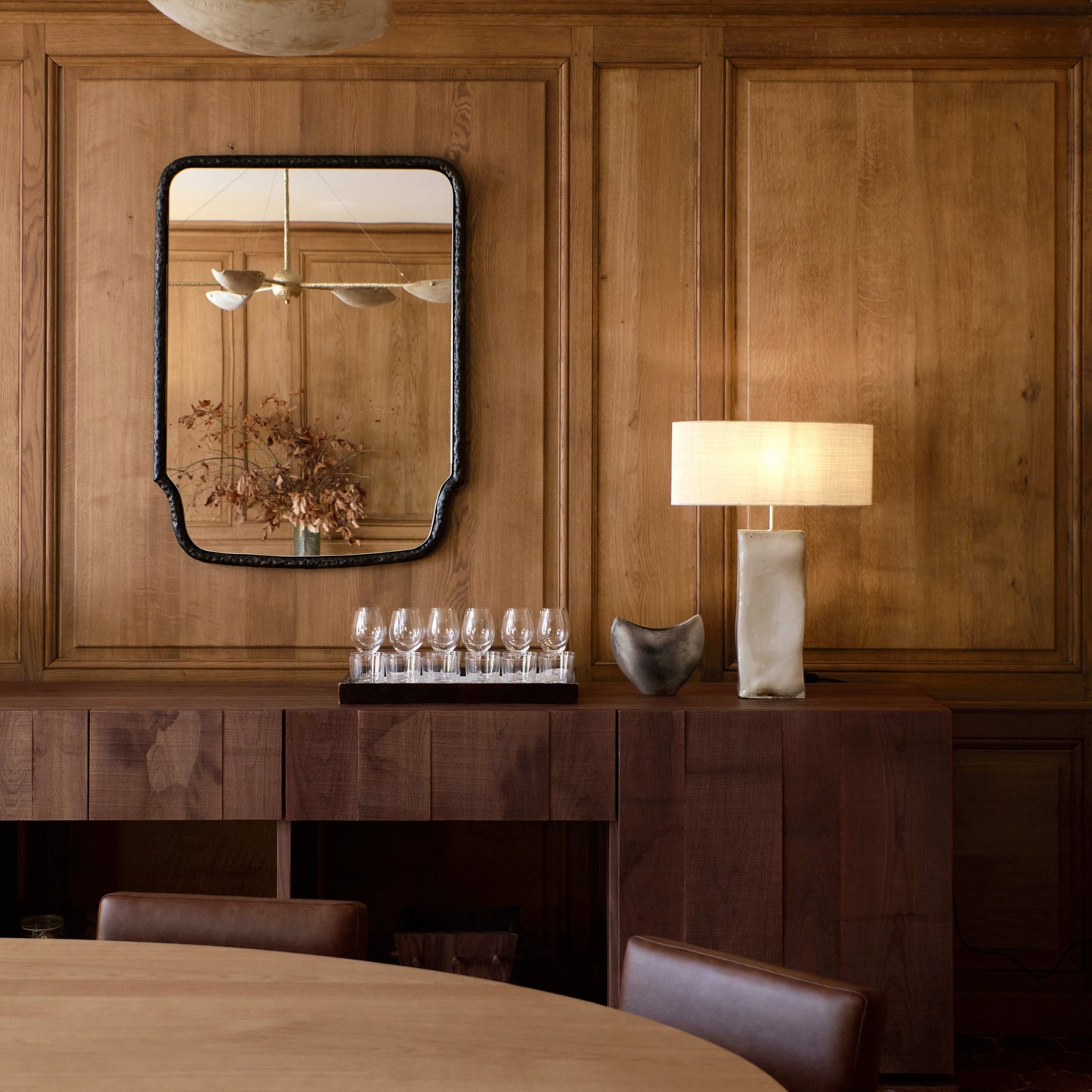 Serralles Mirror in Black Mirrors