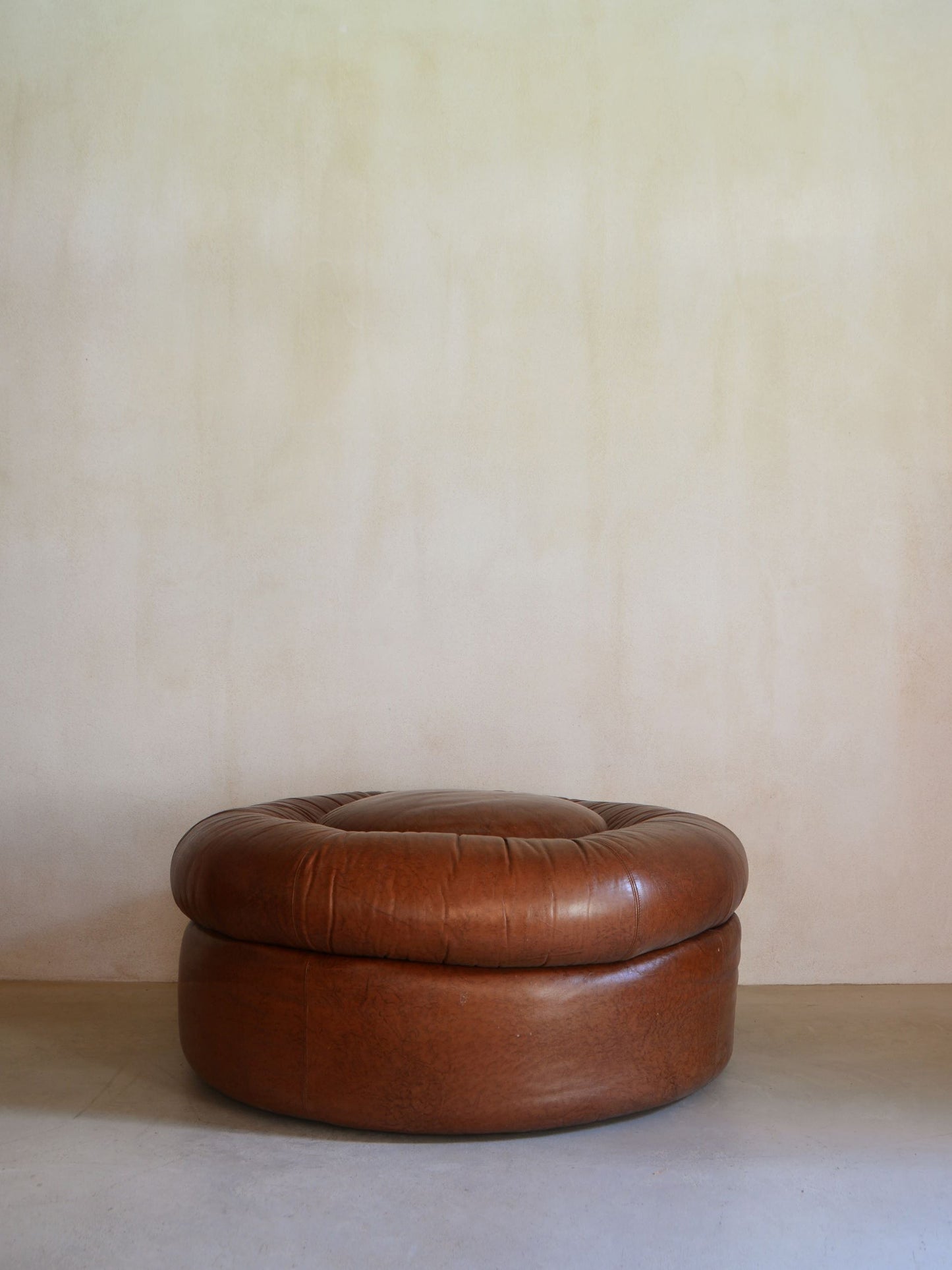 Straccio Armchair and Pouf Set by De Pas, Durbino & Lomazzi for Zanotta in Original Leather Chairs