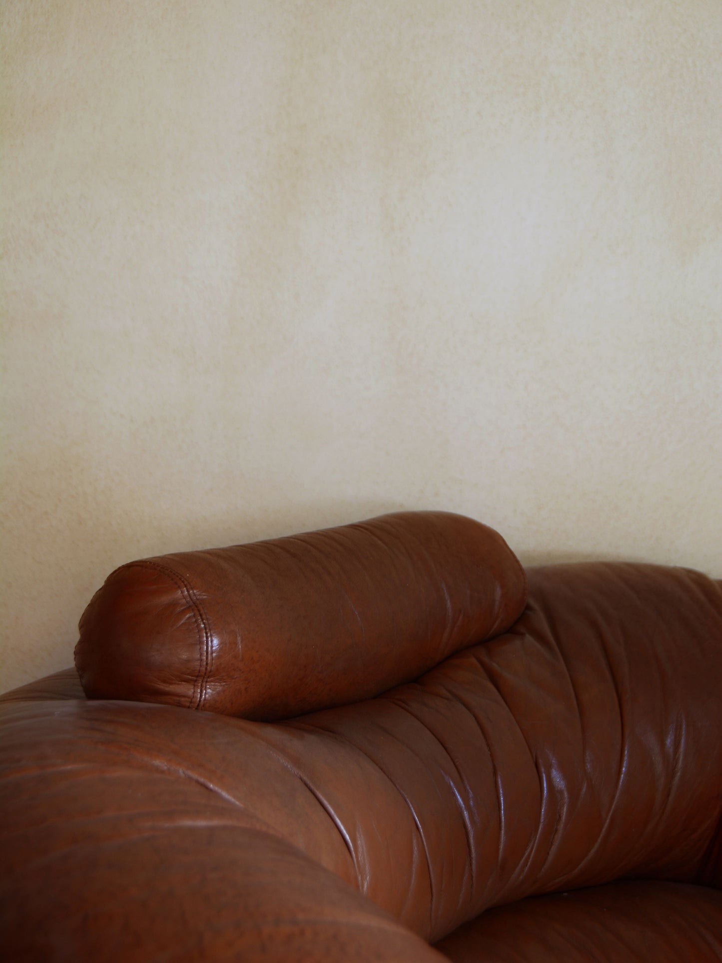 Straccio Armchair and Pouf Set by De Pas, Durbino & Lomazzi for Zanotta in Original Leather Chairs