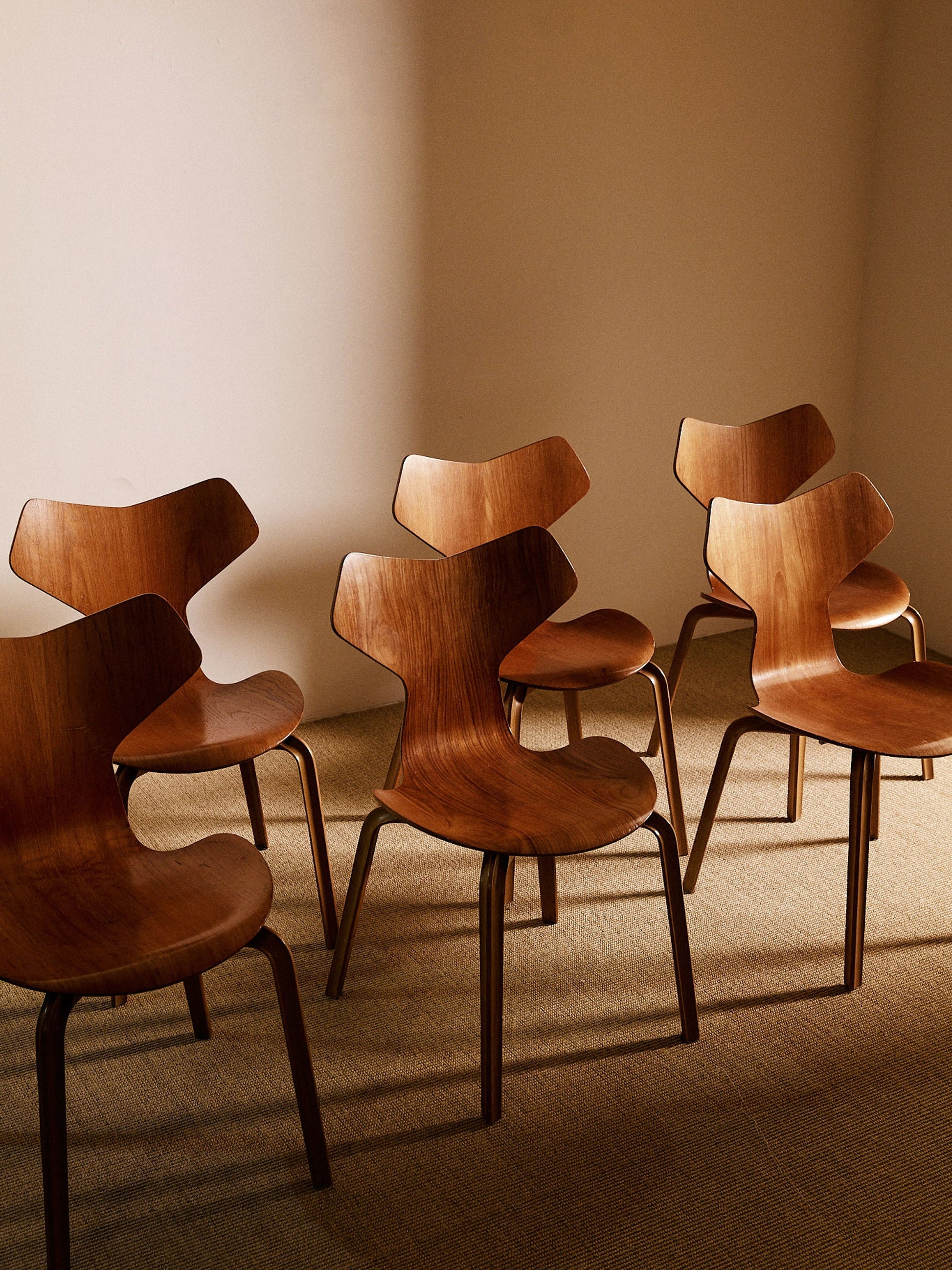 Set of 8 Grand Prix Chairs by Arne Jacobsen, Sweden, Circa 1960 Dining Chairs