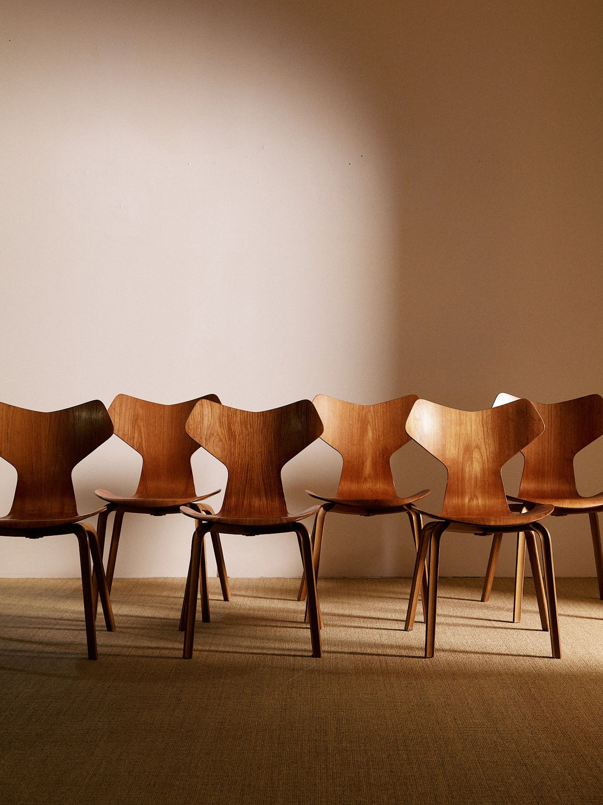 Set of 8 Grand Prix Chairs by Arne Jacobsen, Sweden, Circa 1960 Dining Chairs
