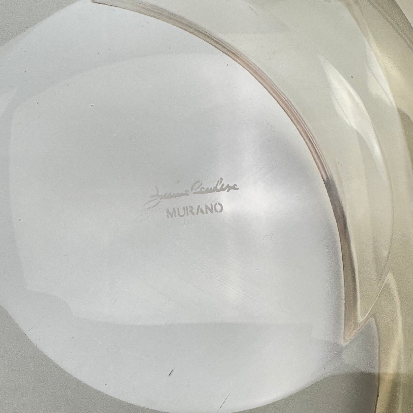 Simone Cenedese, Large Sculptural Murano Glass Bowl, Italy, 1980s Bowls