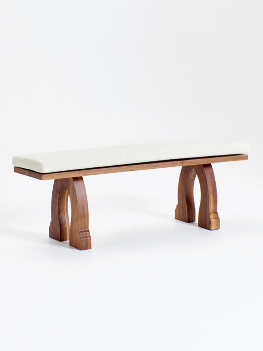 Sintra Bench in Walnut with Cushion Benches