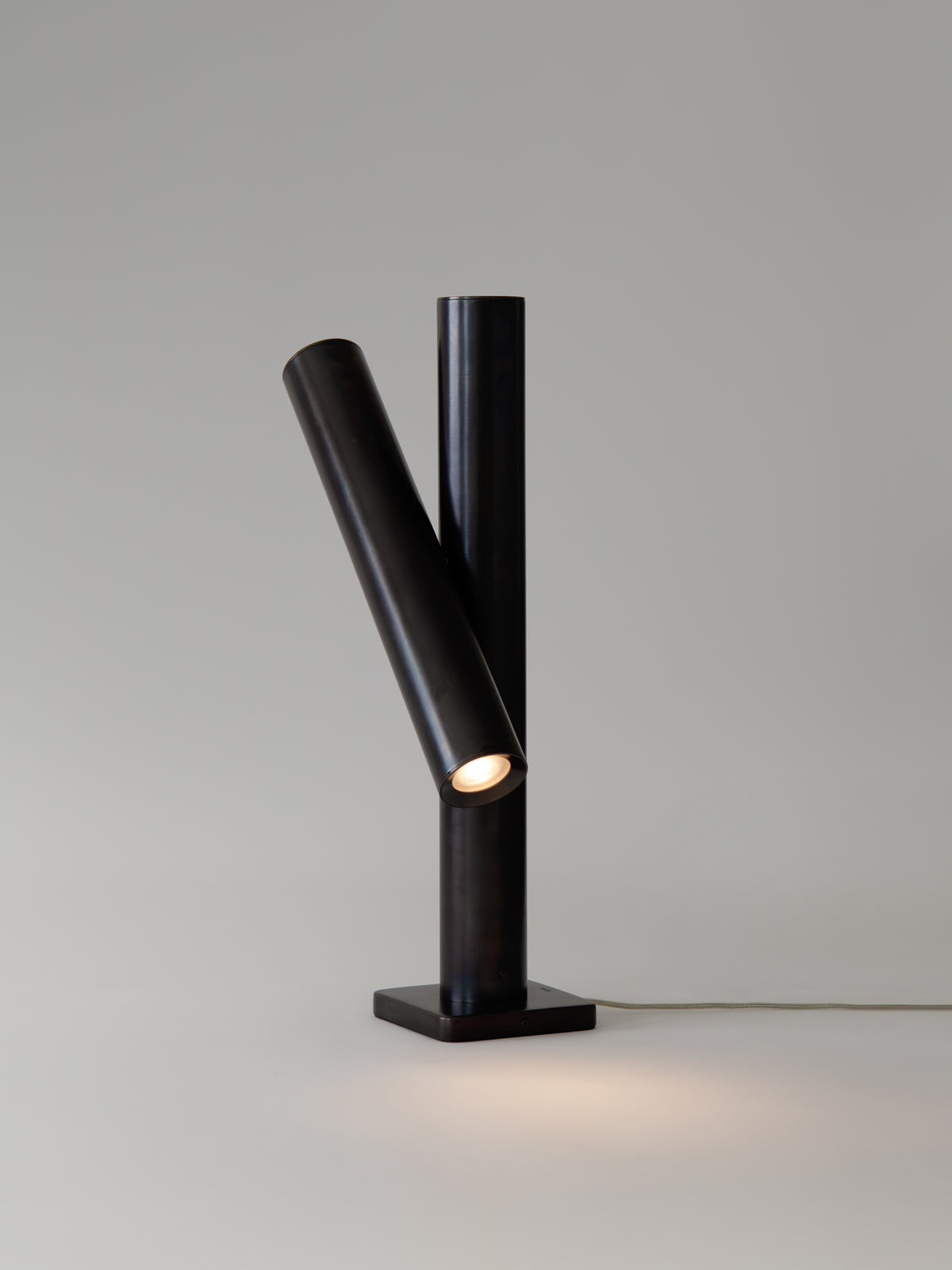 Pivot Table Lamp, Darkened Brass Table Lamps