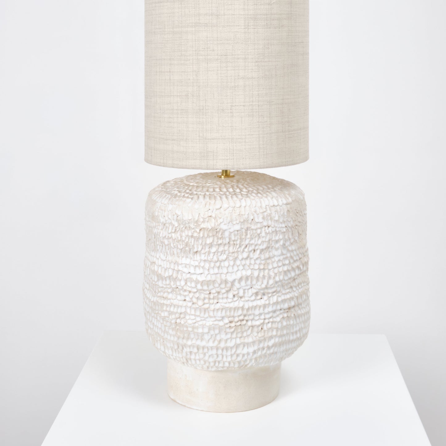Textured Ceramic Light in Cream by Project 213A Table Lamps