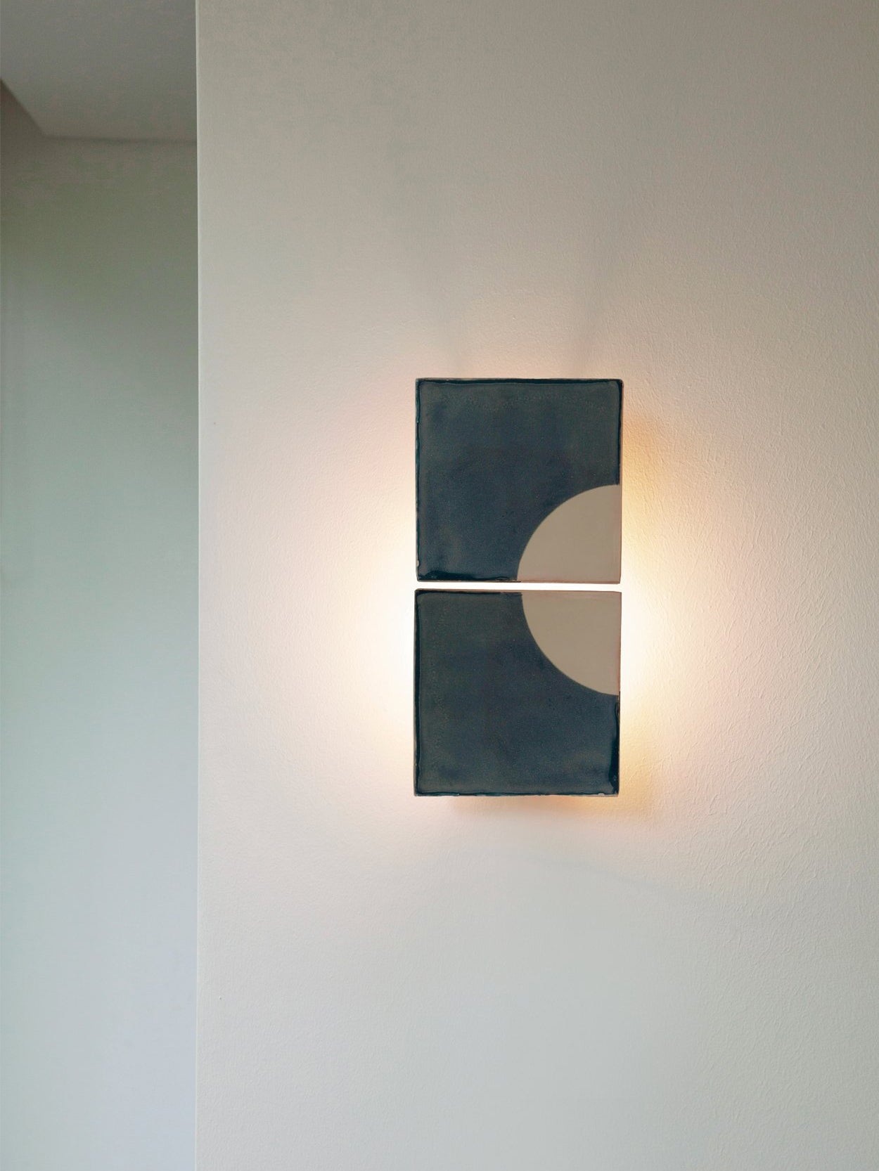 Tiles Wall Light Moon B by Violaine dHarcourt Sconces