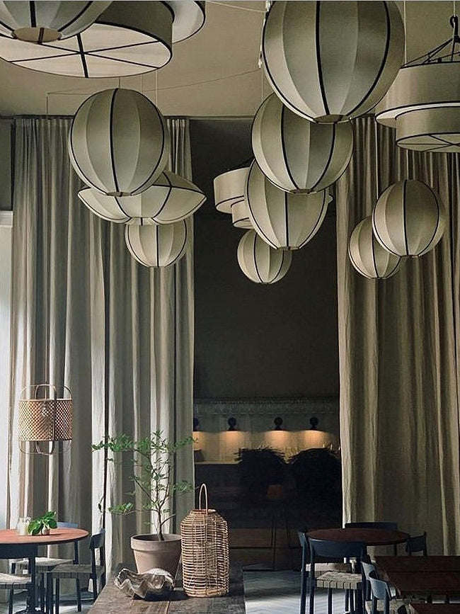 TopHat Lampshade in Classic Silk with Black Ribbon Lamp Shades